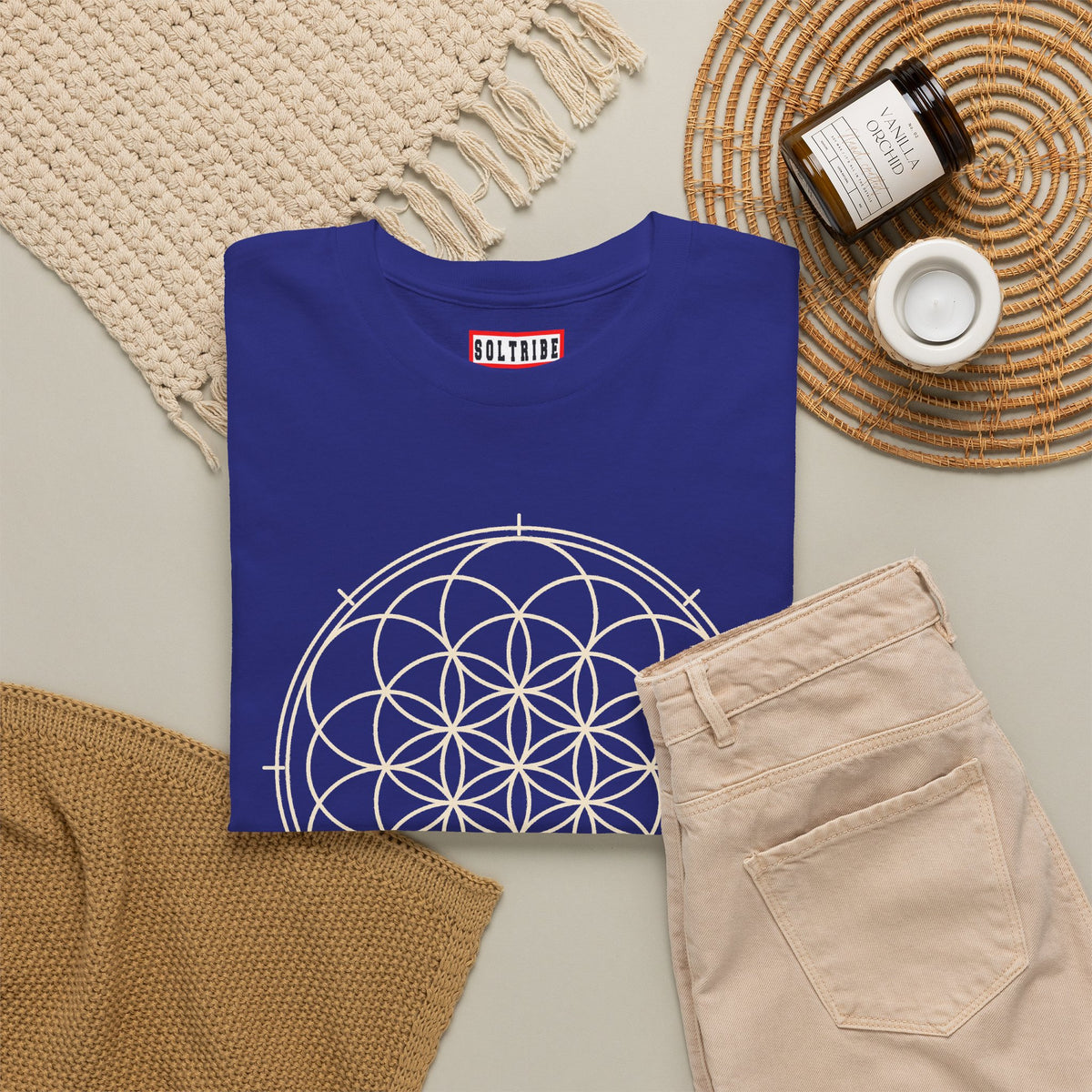 Unisex Flower of Life Sacred Geometry T-Shirt