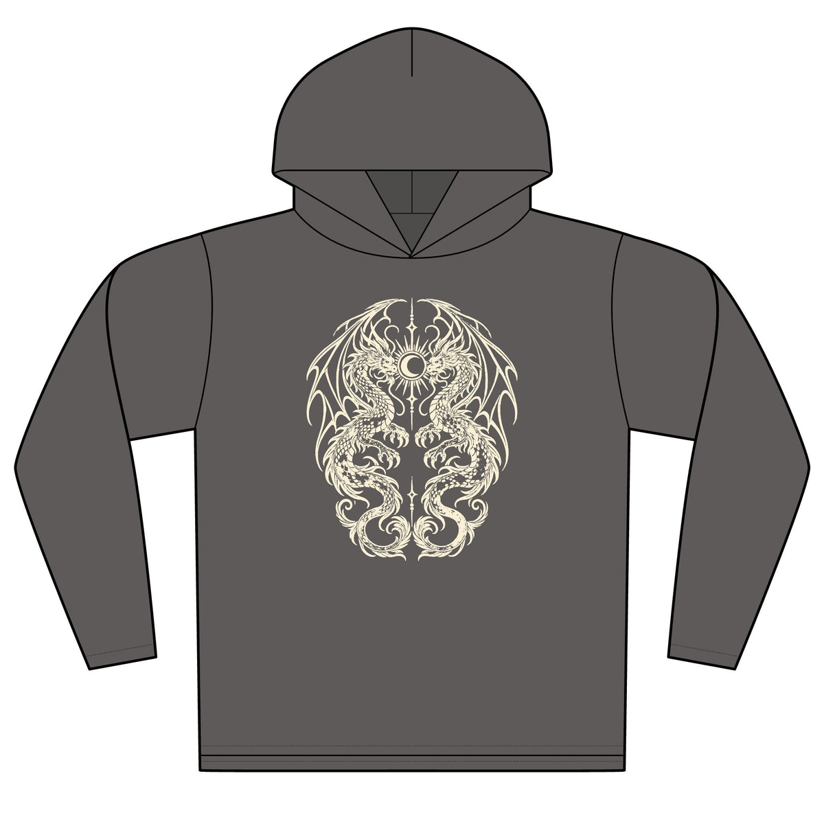 Sacred Double Dragon Pullover Hoodie