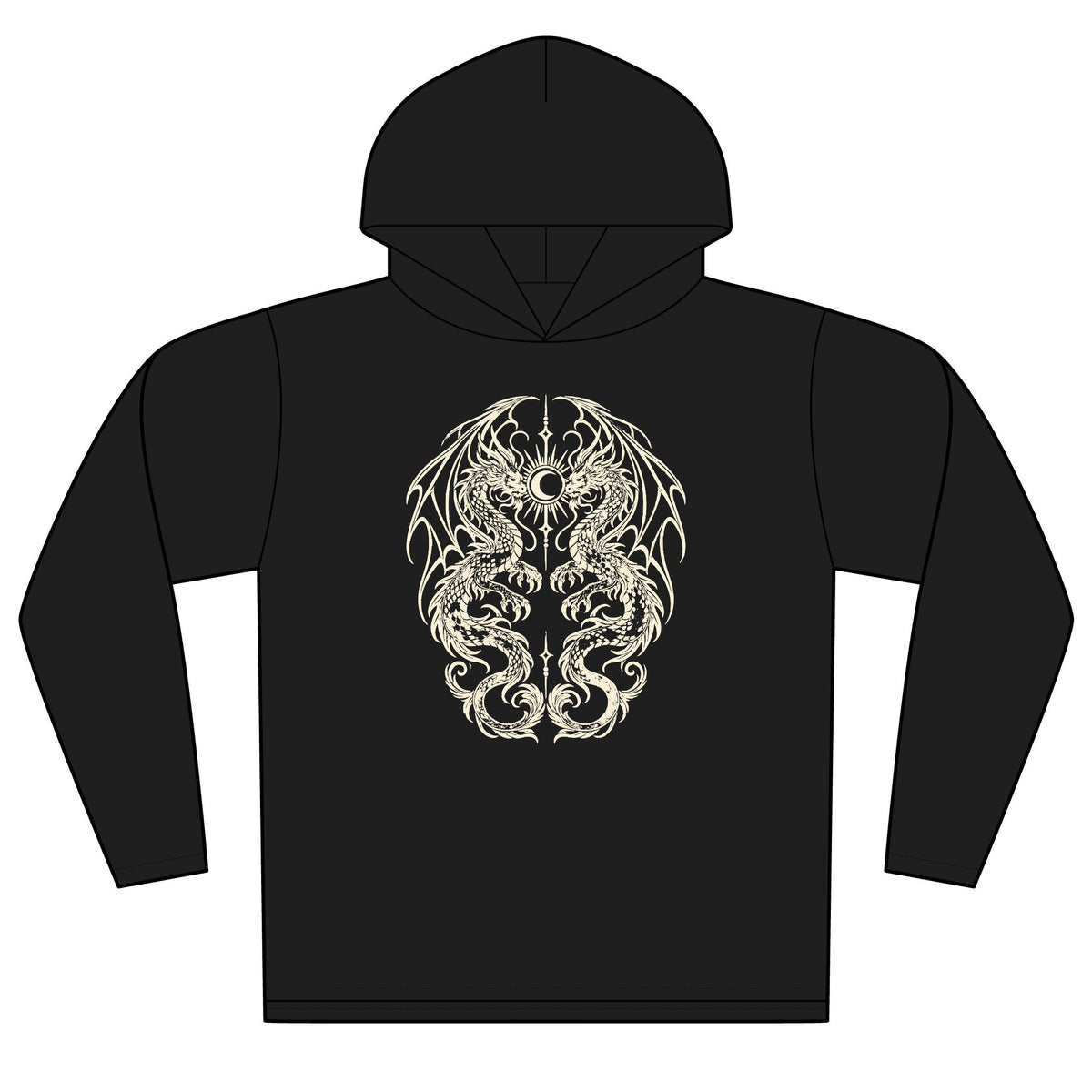 Sacred Double Dragon Pullover Hoodie