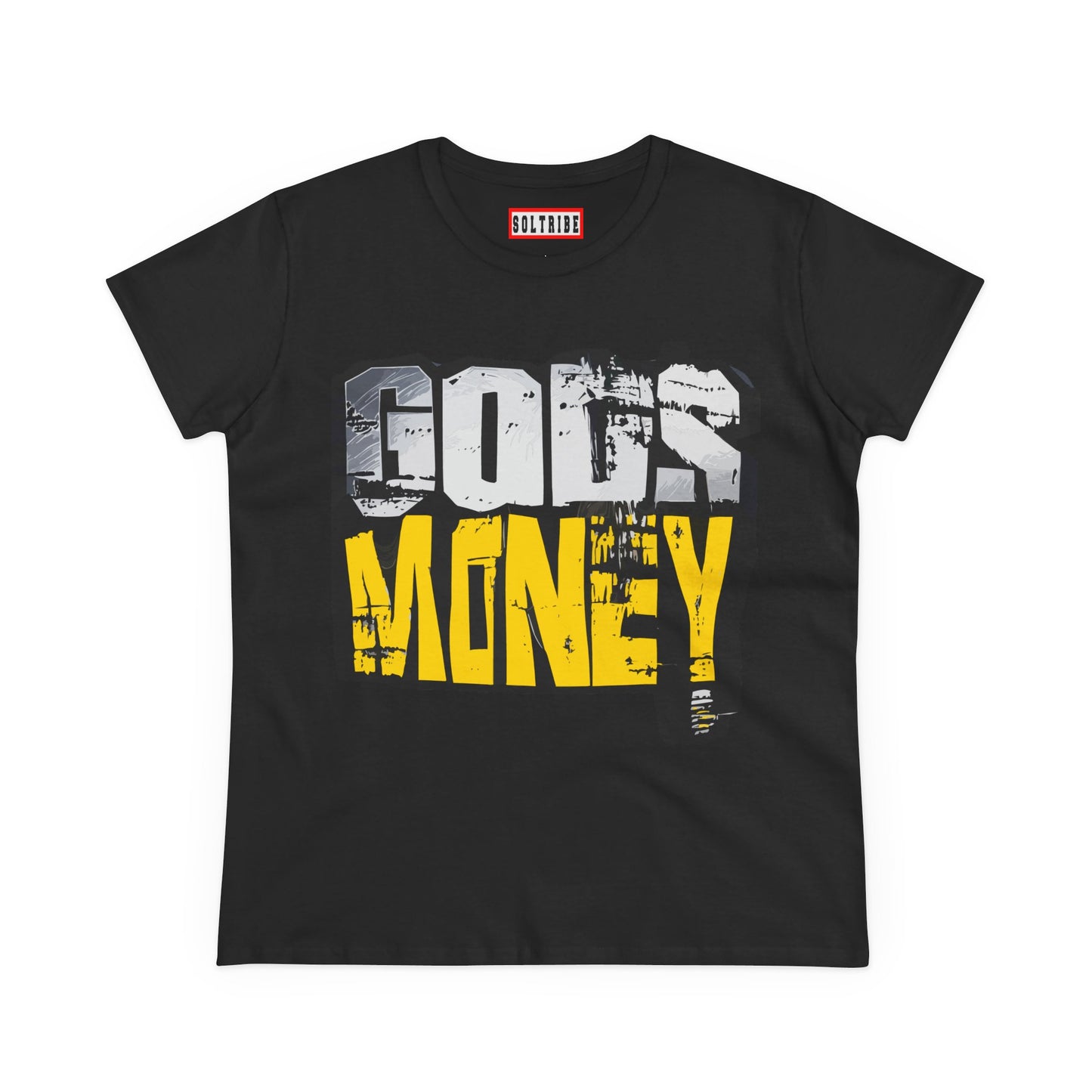 GODS MONEY Women's Tee — Silver & Gold Ancestral Wealth Spiritual Shirt