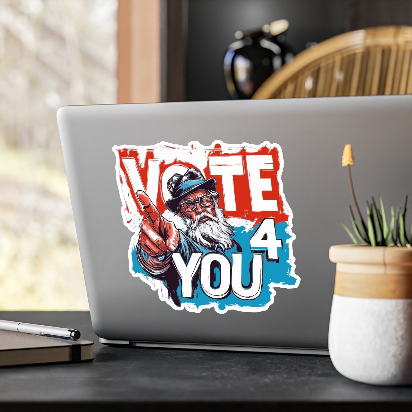 VOTE 4 YOU Kiss-Cut Vinyl Decals