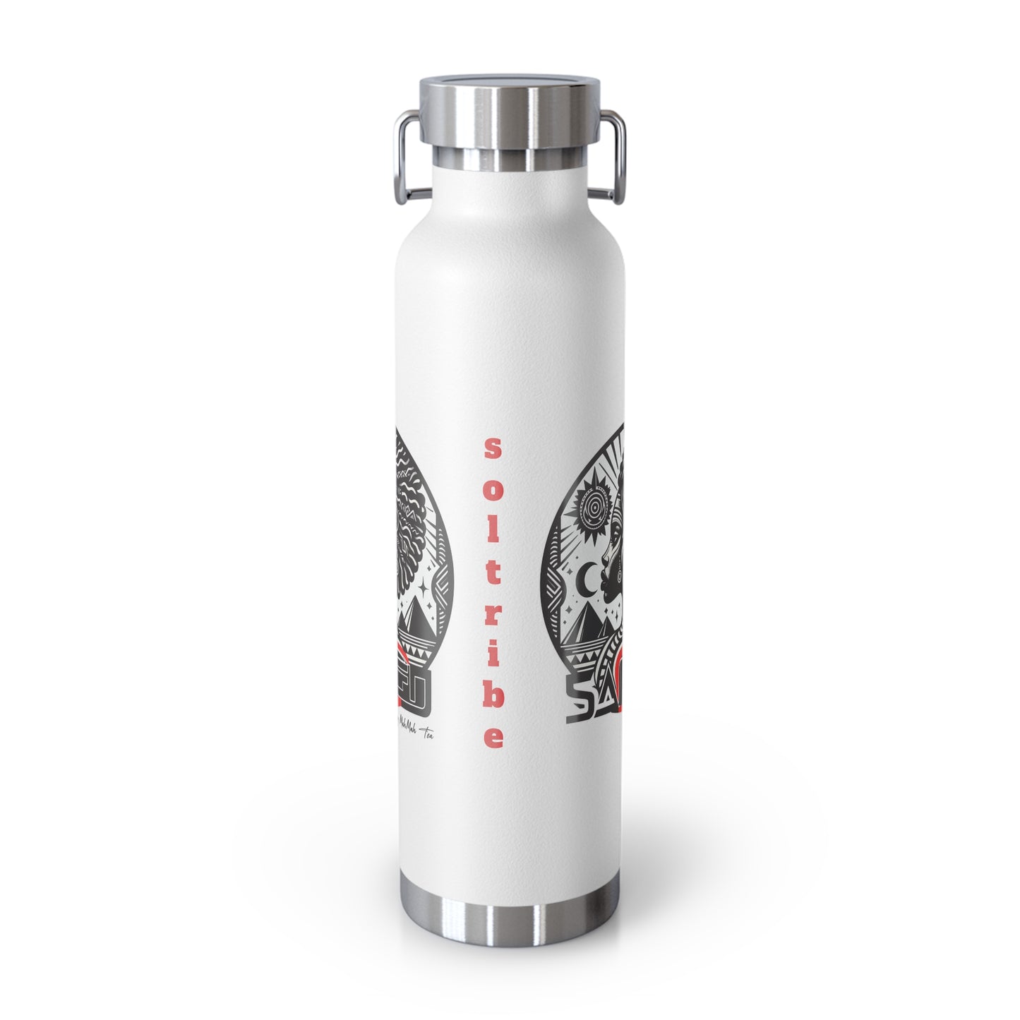 Sacred Tea  Black Copper Vacuum Insulated Bottle, 22oz