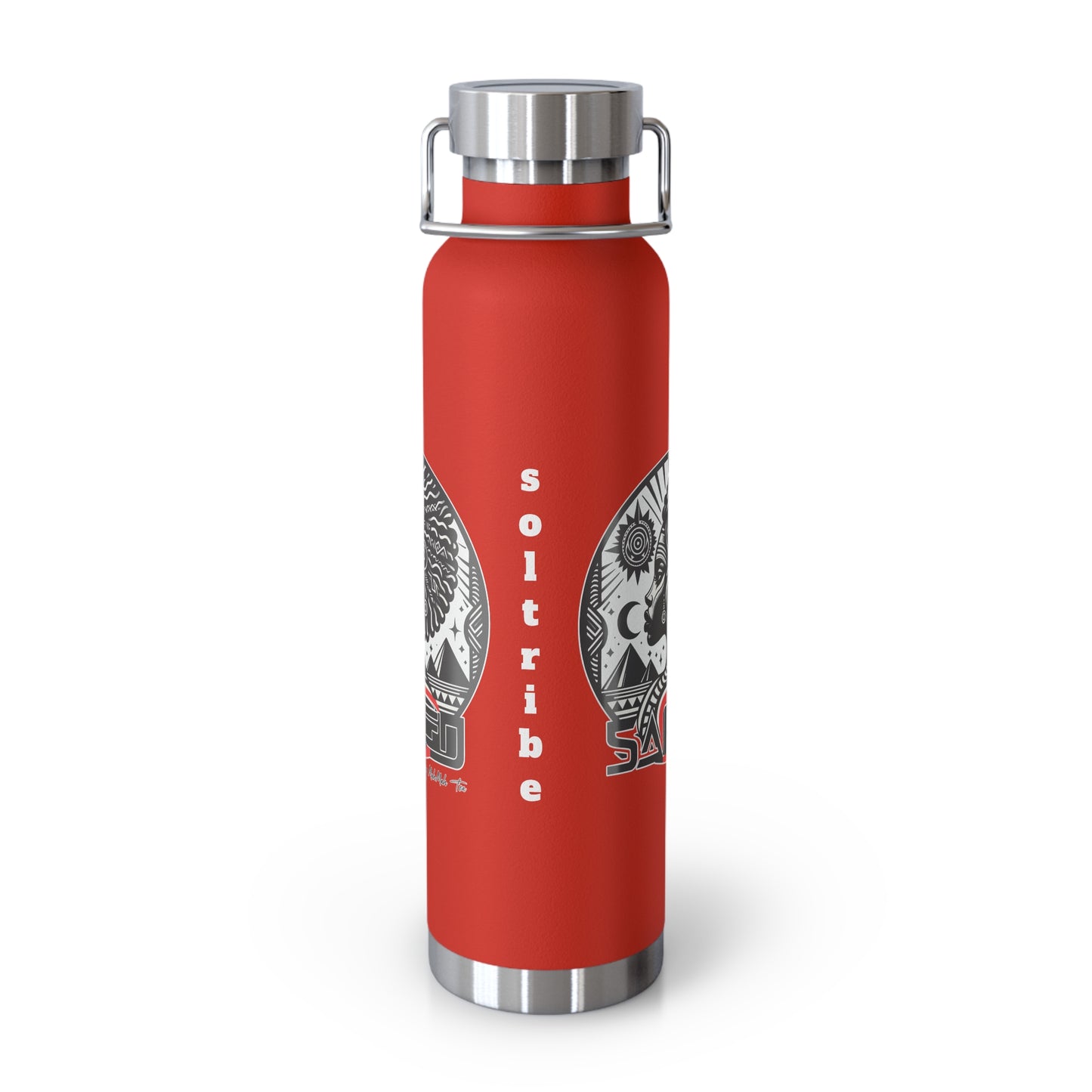 Sacred Tea  Black Copper Vacuum Insulated Bottle, 22oz