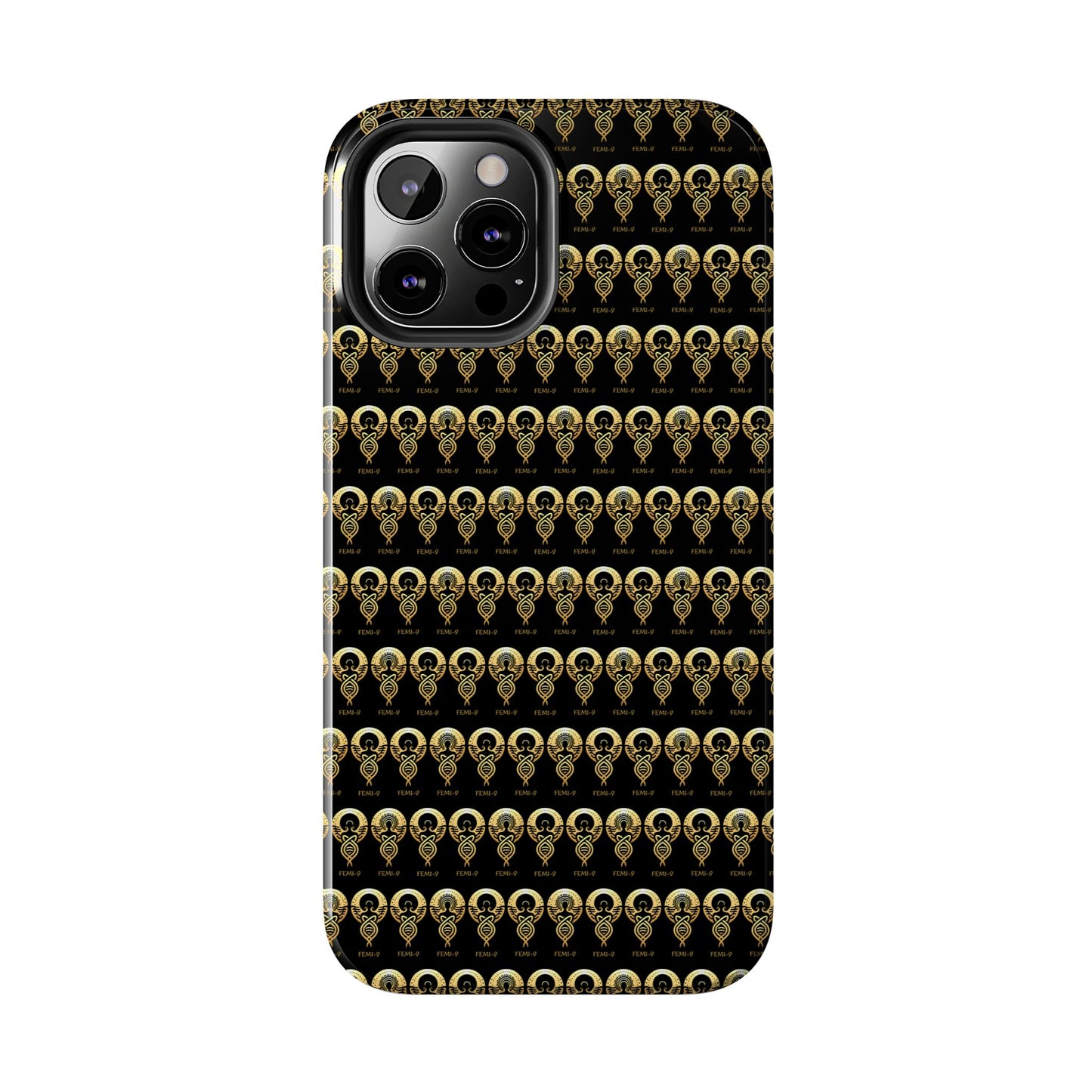 Phone Cases - Divine Femi-999 Design for a Touch of Class (black/gold)