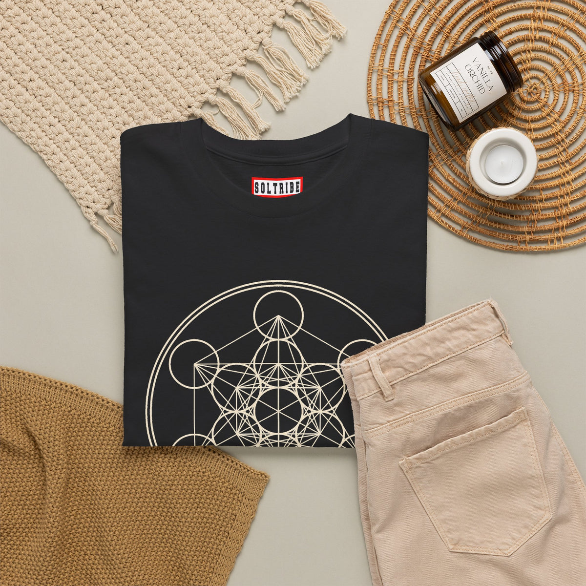 Sacred Geometry Metatron’s Cube T-Shirt