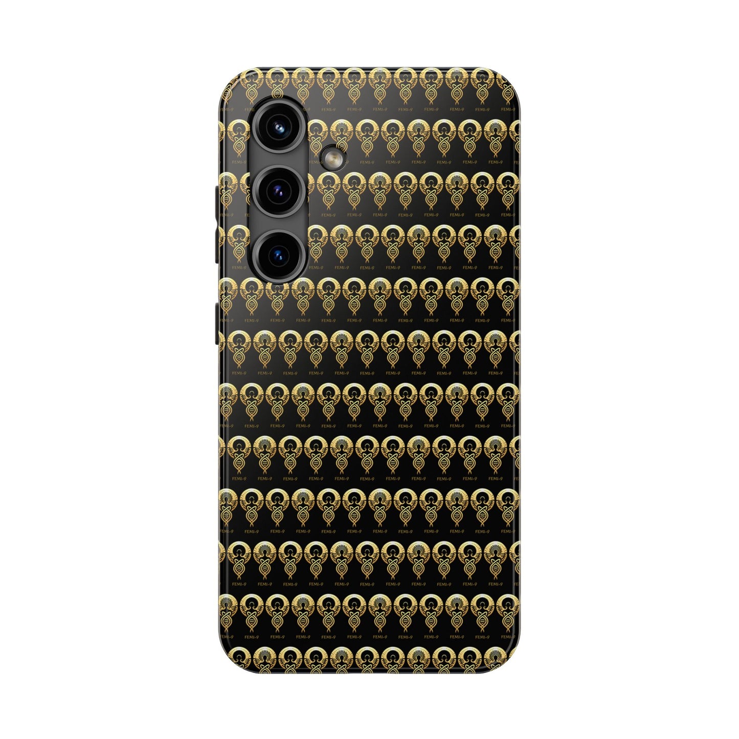 Phone Cases - Divine Femi-999 Design for a Touch of Class (black/gold)