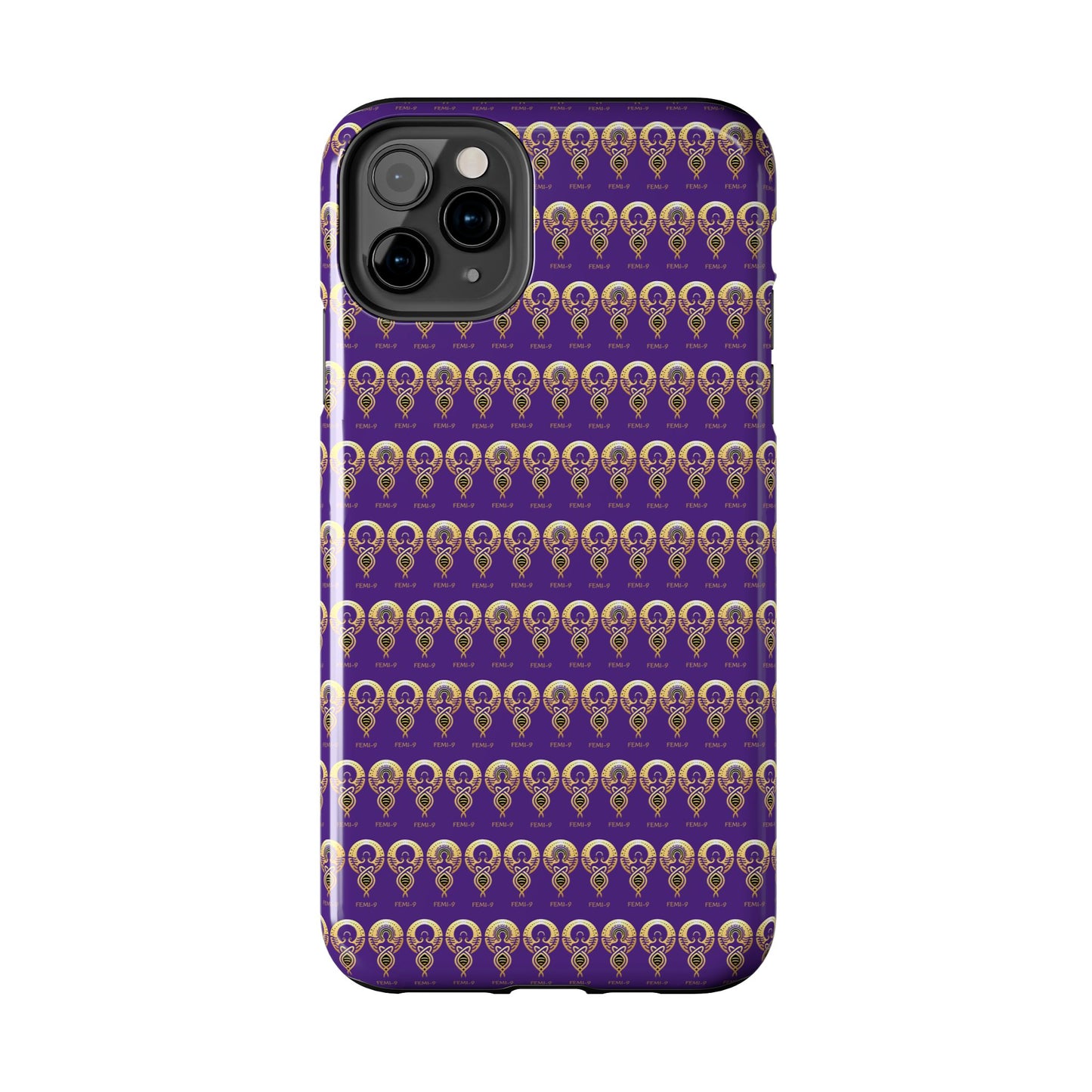 Phone Cases - Divine Femi-999 Design for a Touch of Class (PURPLE/GOLD)