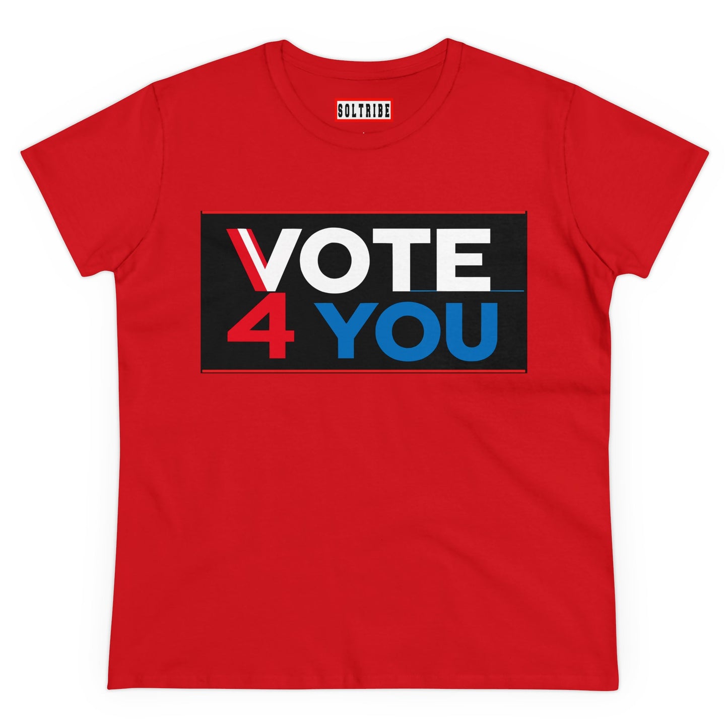 VOTE 4 YOU Women's Midweight Cotton Tee