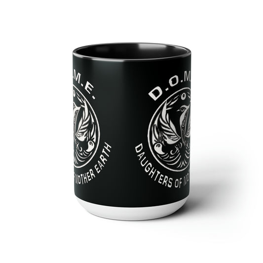 D.O.M.E Two-Tone Coffee Mugs, 15oz