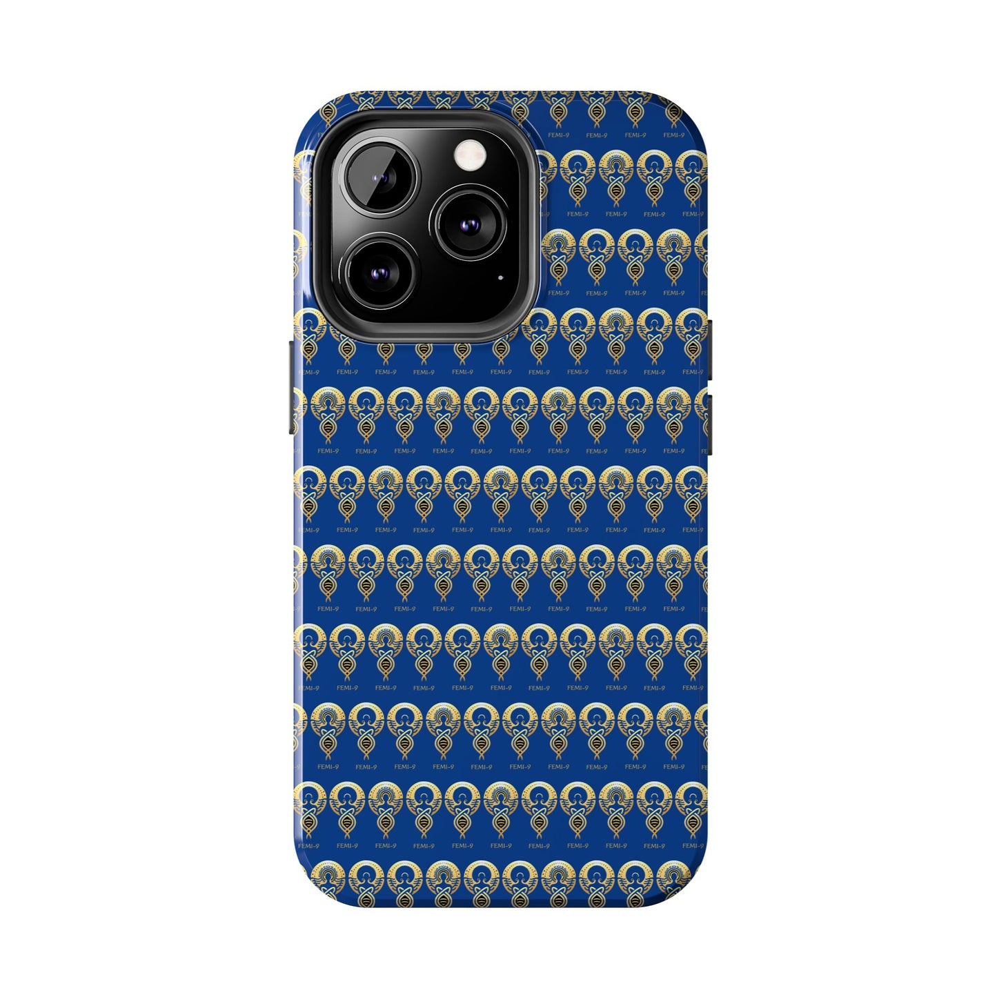 Phone Cases - Divine Femi-999 Design for a Touch of Class (blue/gold)