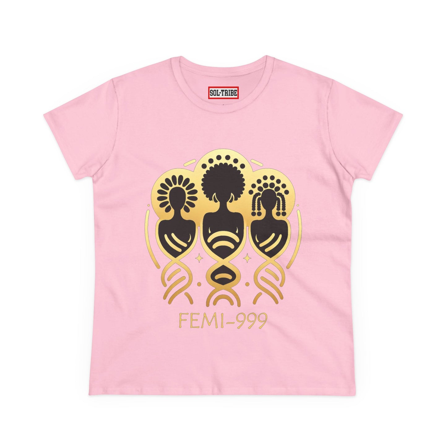 FEMI-9 Women's Graphic Tee - Empowering Design for Everyday Wear