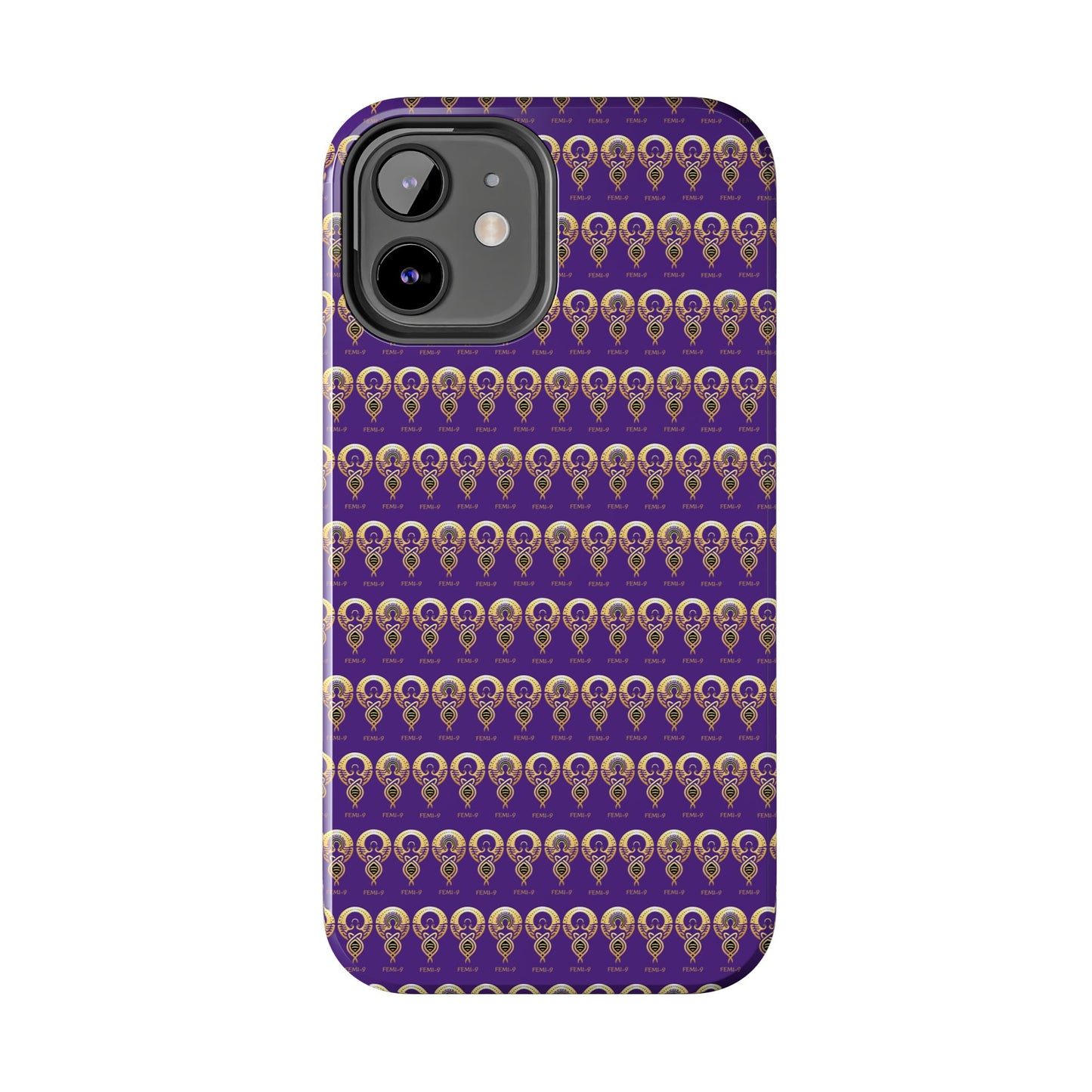 Phone Cases - Divine Femi-999 Design for a Touch of Class (PURPLE/GOLD)