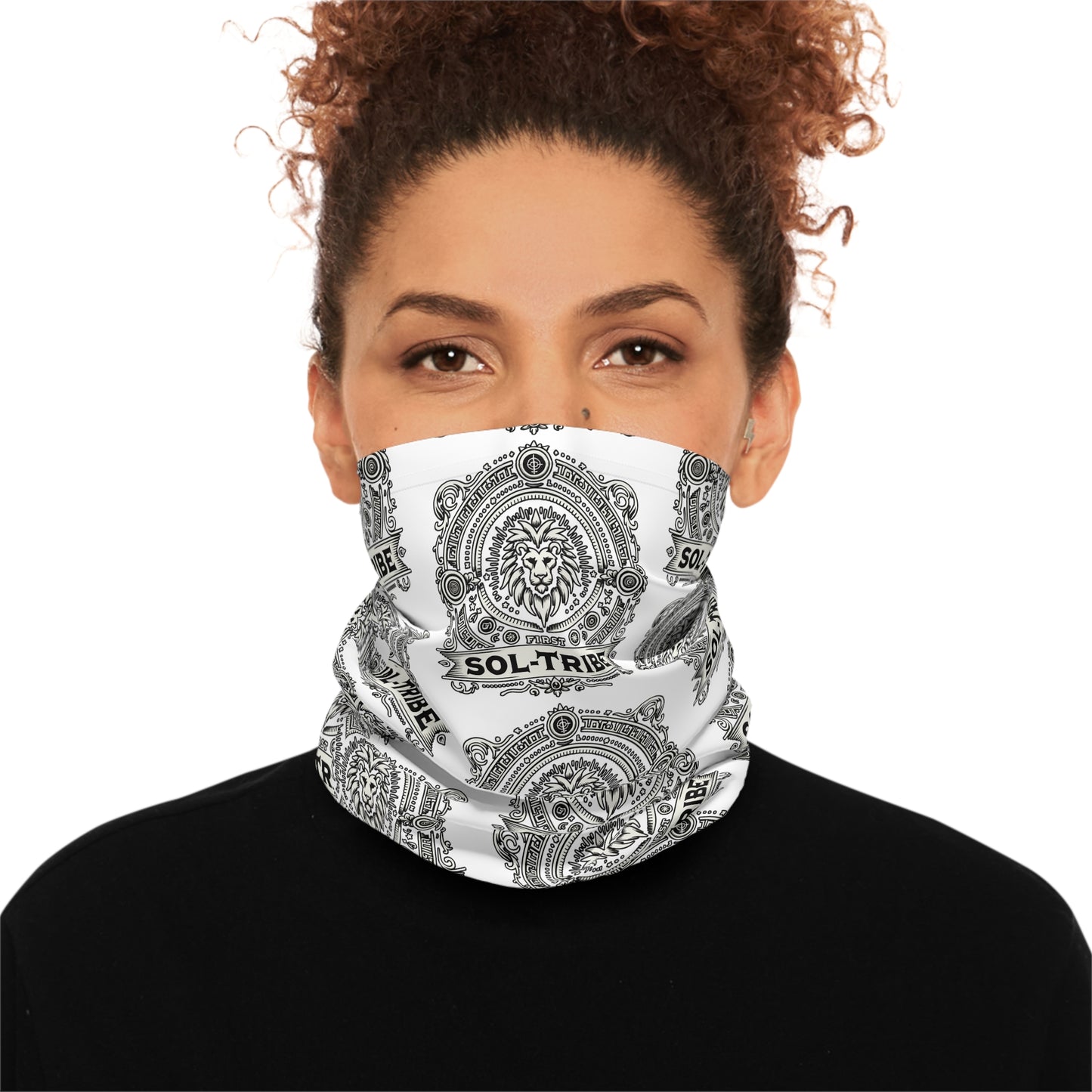 SOL TRIBE Midweight Neck Gaiter/ Head Wrap (white)