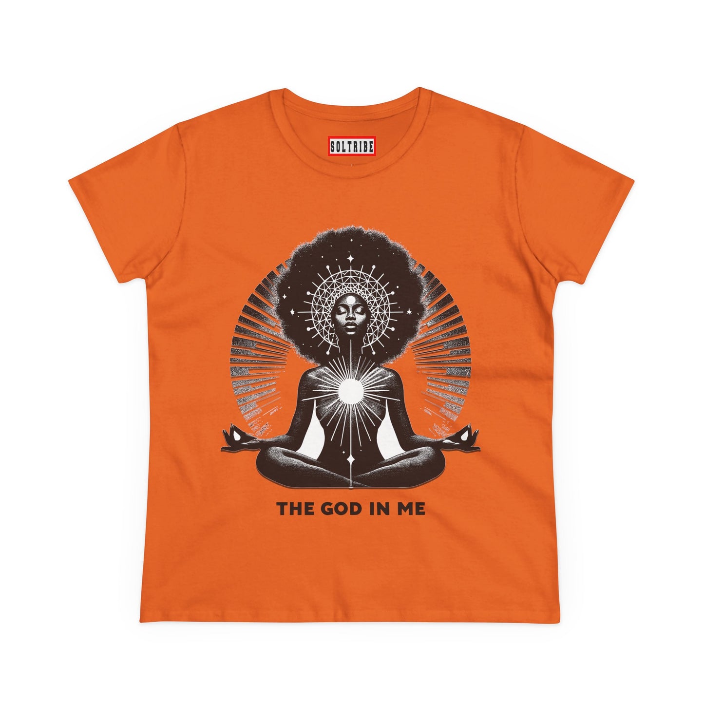 THE GOD IN ME Women's Midweight Cotton Tee