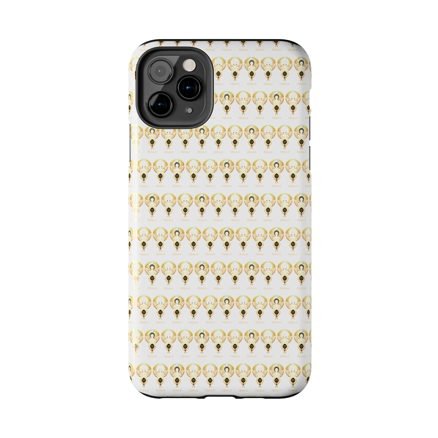 Phone Cases - Divine Femi-999 Design for a Touch of Class (white/gold)