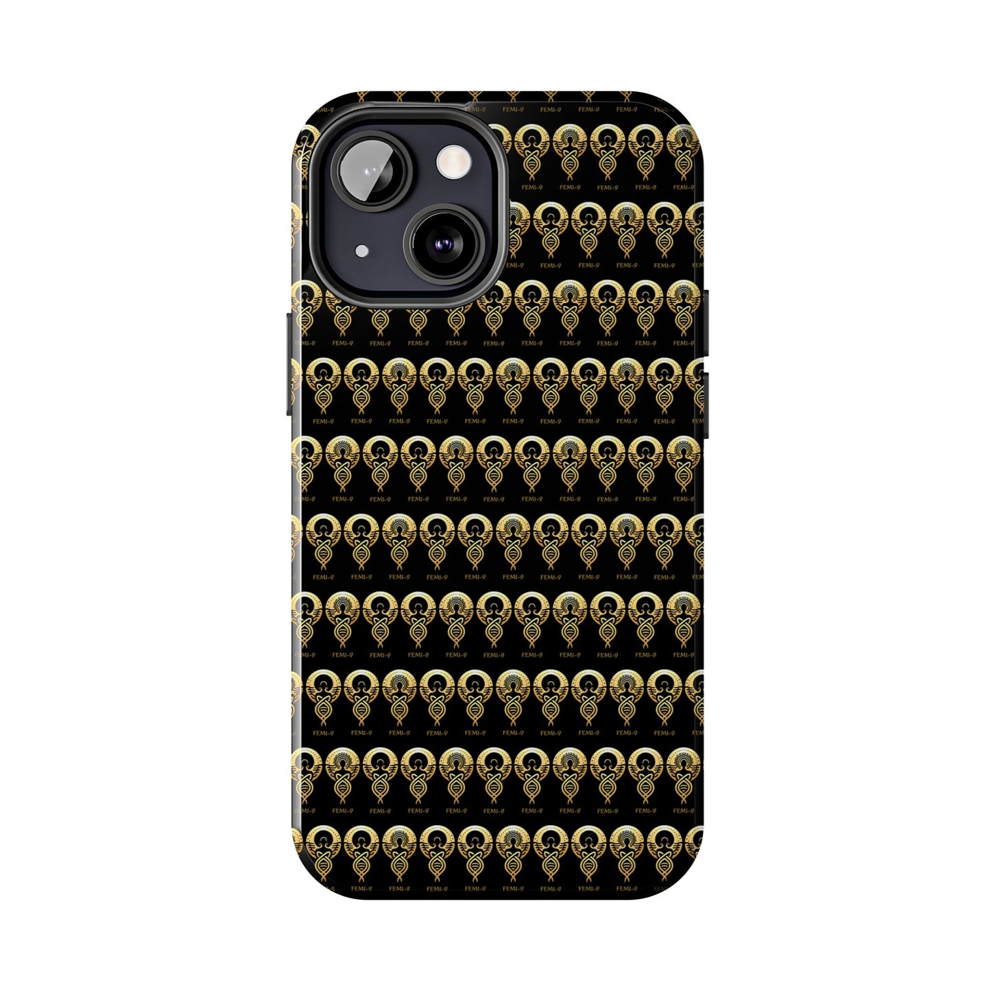 Phone Cases - Divine Femi-999 Design for a Touch of Class (black/gold)