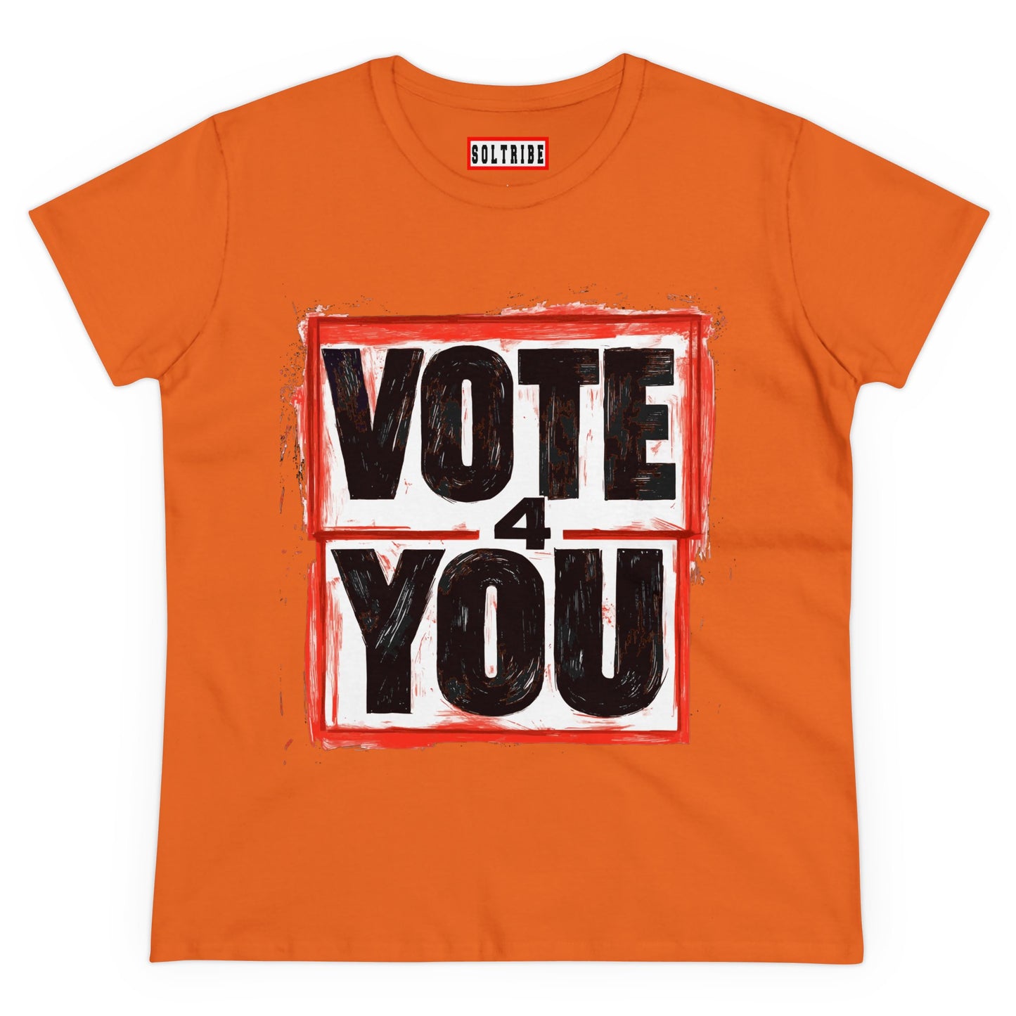 VOTE 4 YOU Women's Midweight Cotton Tee