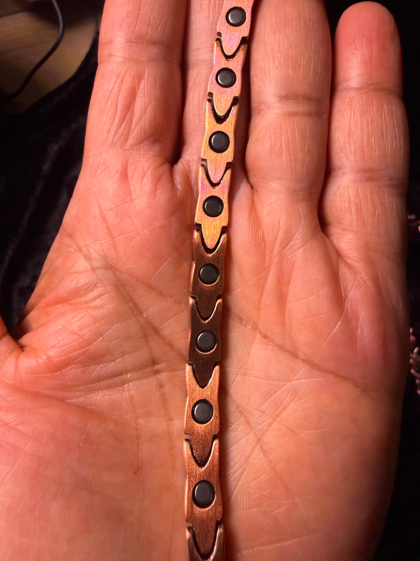 The Sacred Flame Red Copper Magnetic Bracelet — 9 Inch