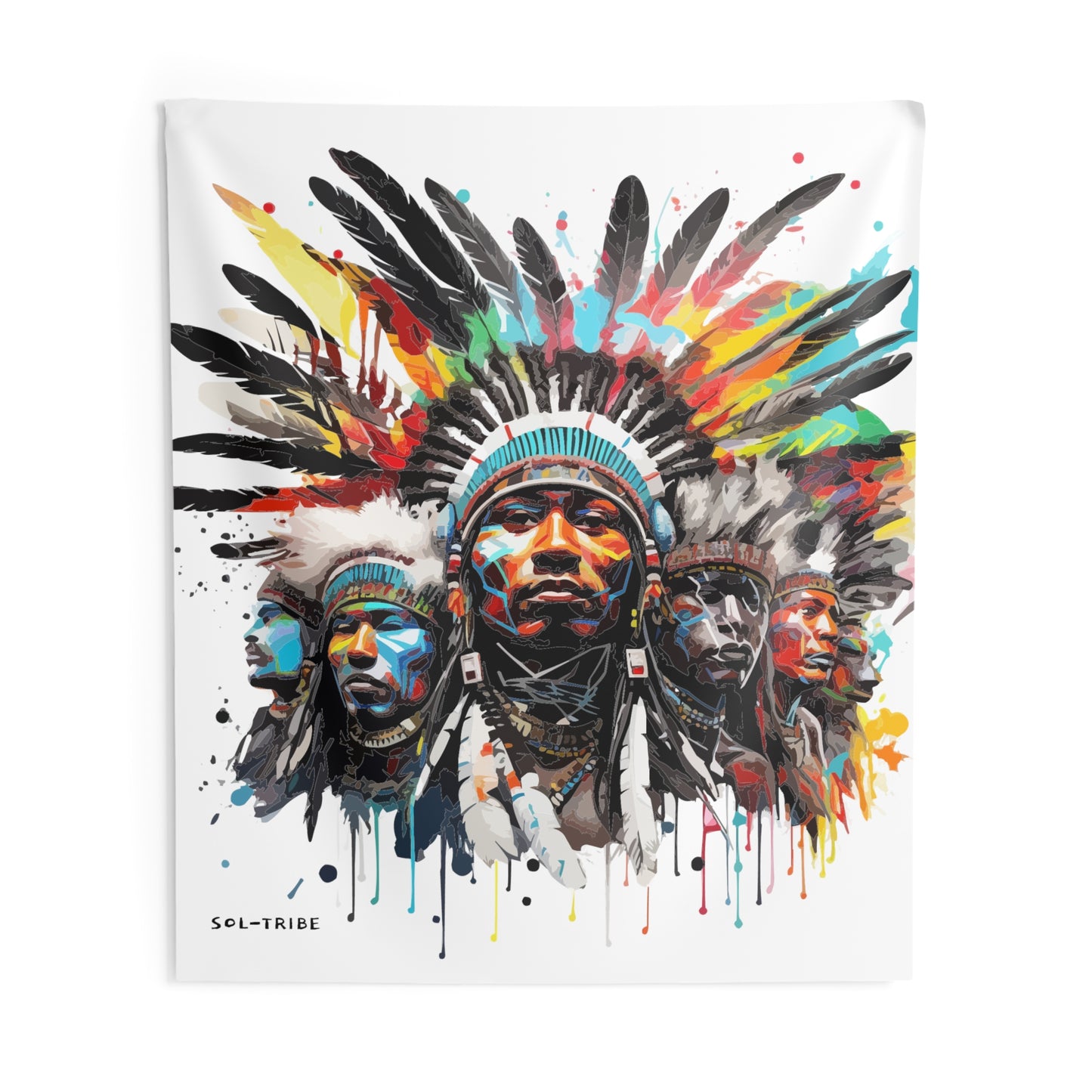 SOL-TRIBE CHEIF Wall Tapestries