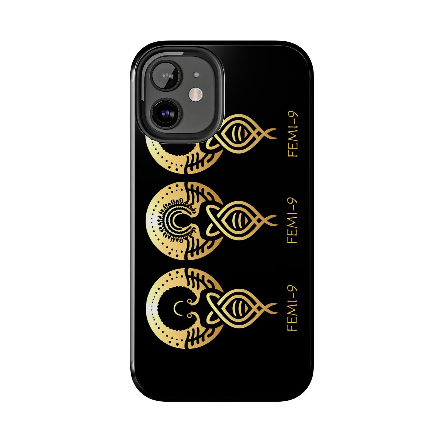 Phone Cases - Divine Femi-999 Design for a Touch of Class (black/gold)