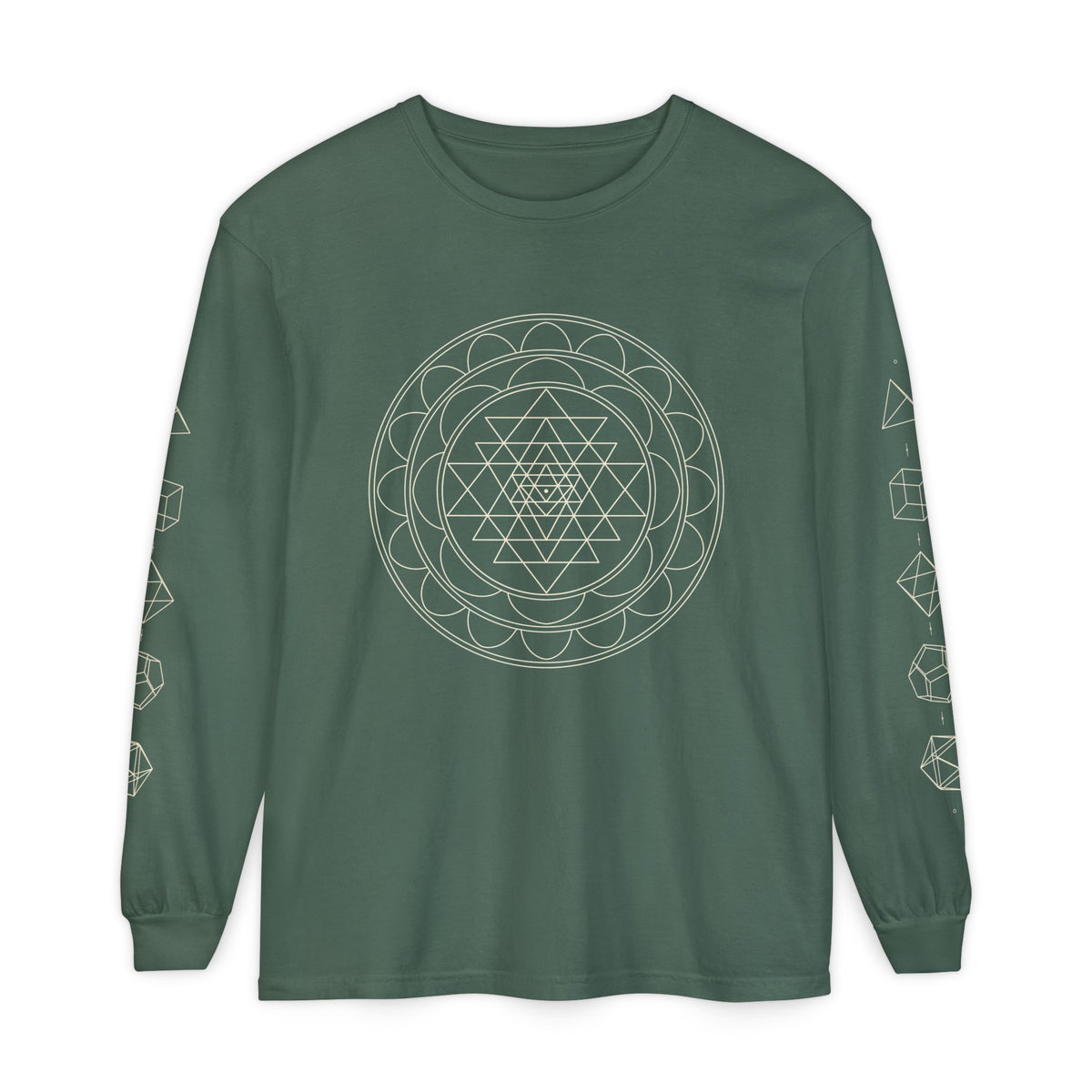Sacred Geometry Sri Yantra Long Sleeve T-Shirt