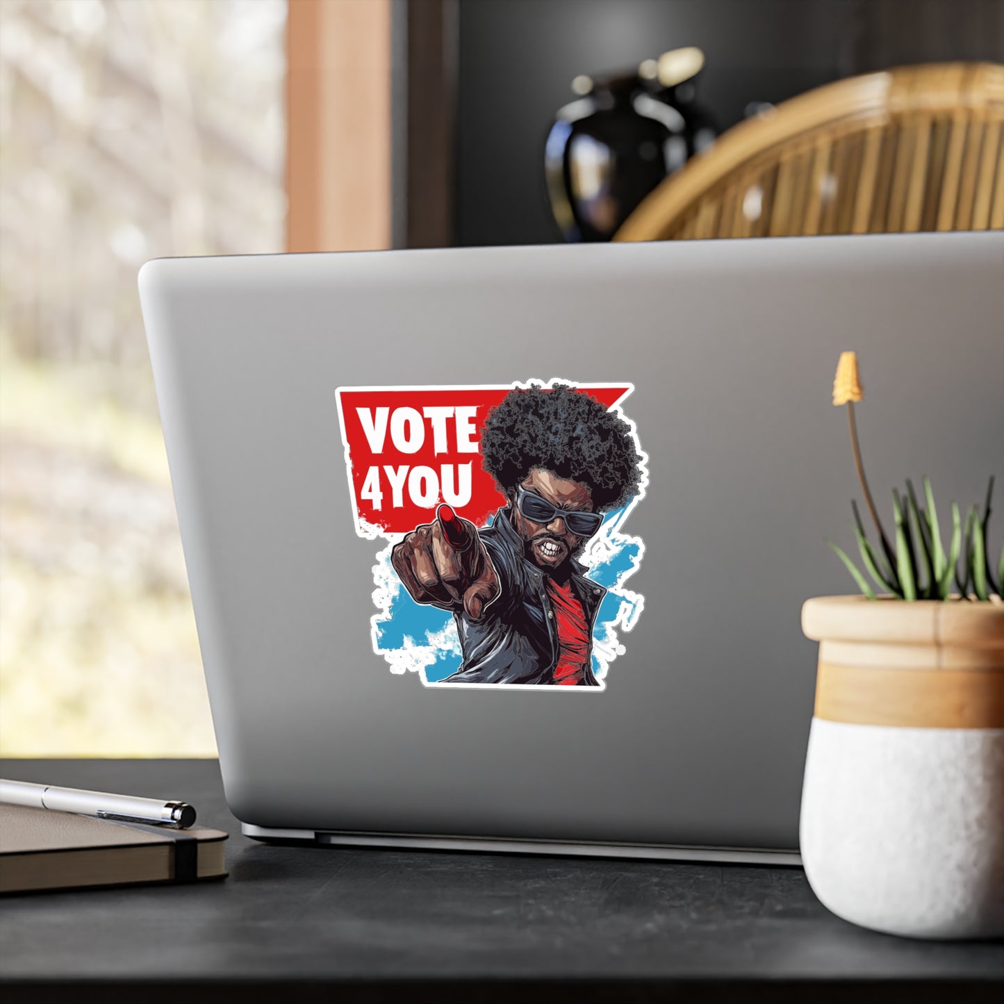 VOTE 4 YOU Kiss-Cut Vinyl Decals