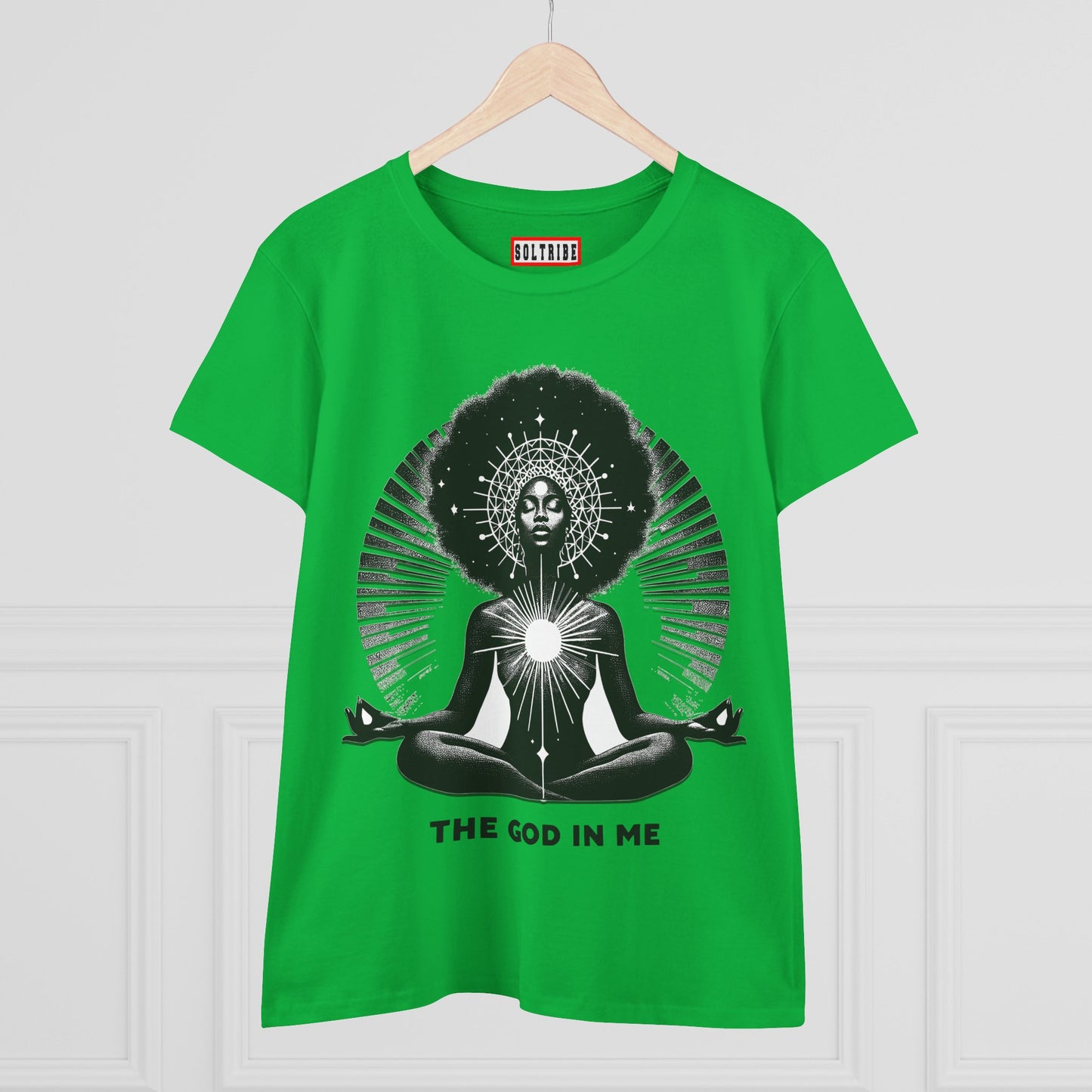 THE GOD IN ME Women's Midweight Cotton Tee