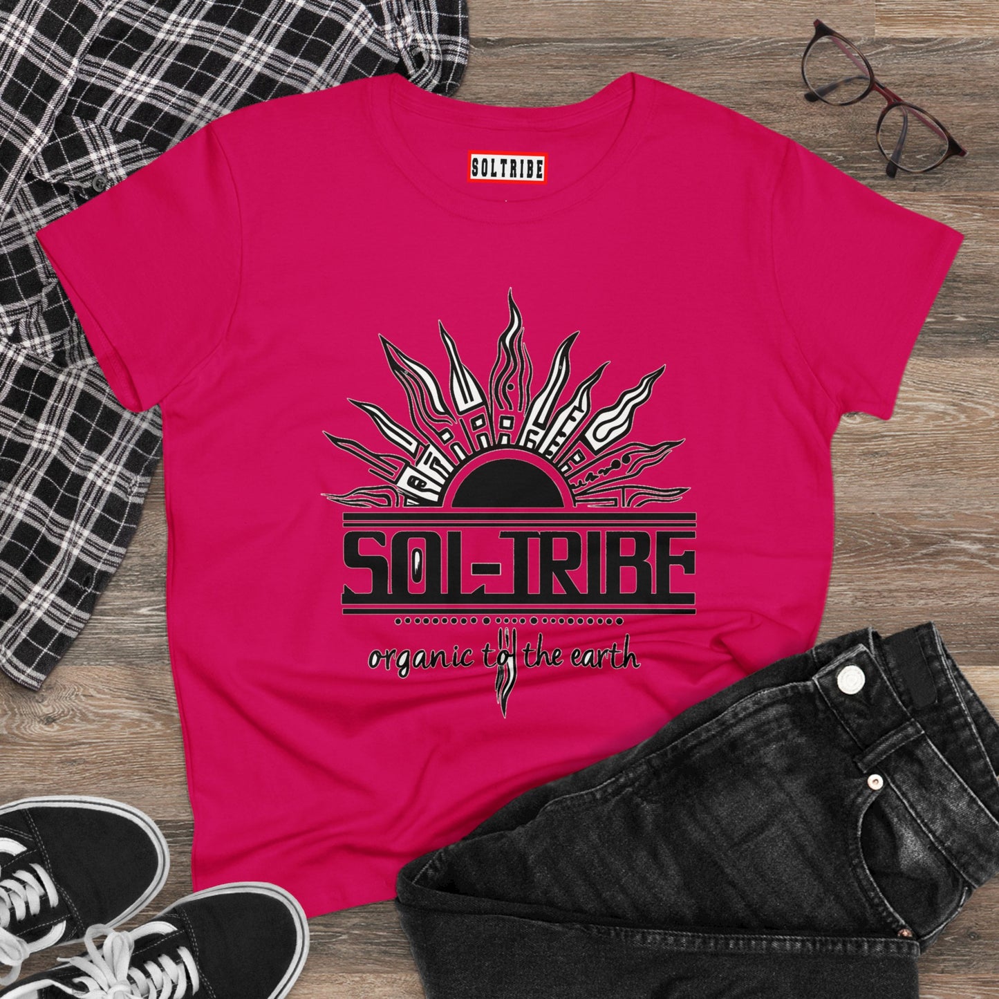 Women's Tee - MahMah Tea's Sol-Tribe Logo