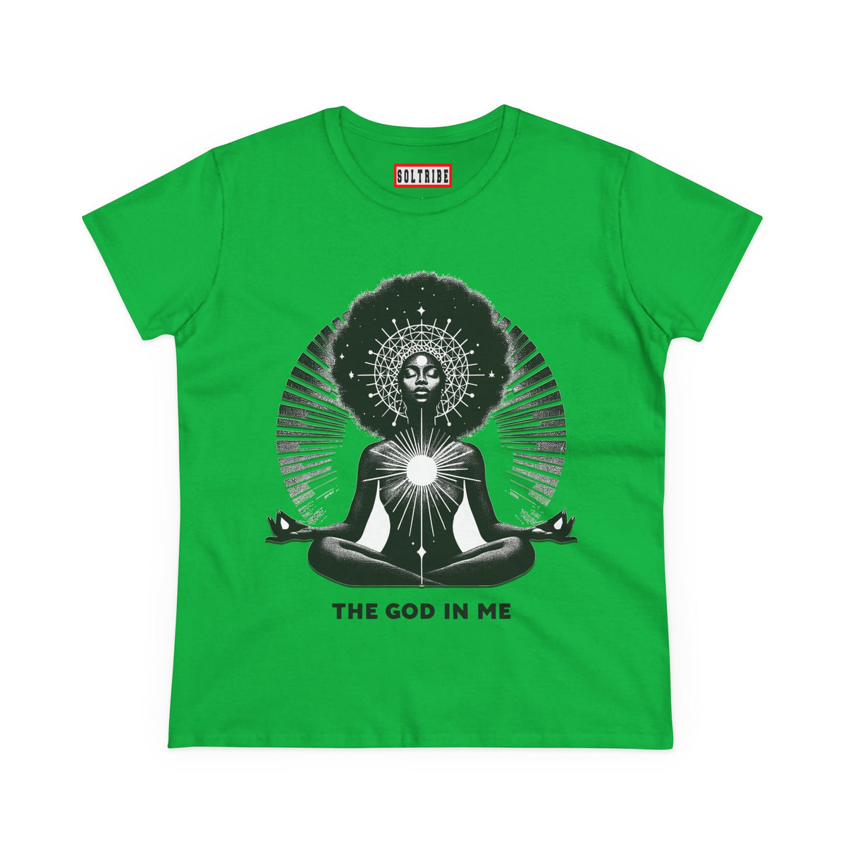 THE GOD IN ME Women's Midweight Cotton Tee