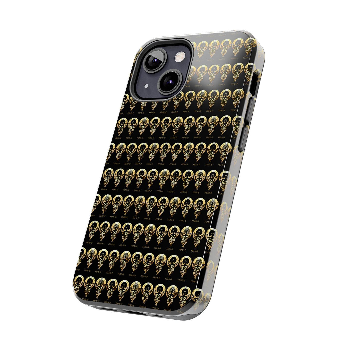 Phone Cases - Divine Femi-999 Design for a Touch of Class (black/gold)