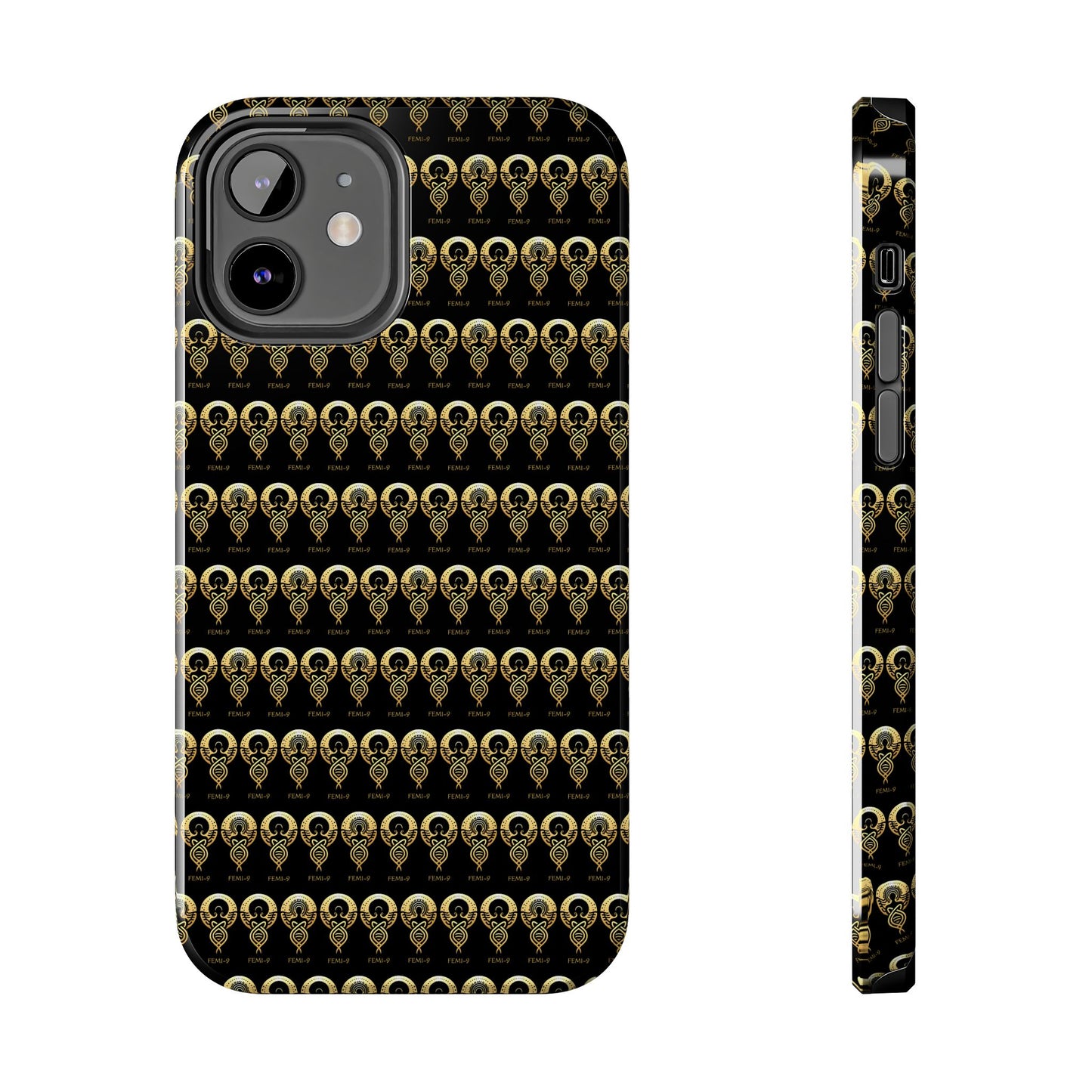 Phone Cases - Divine Femi-999 Design for a Touch of Class (black/gold)