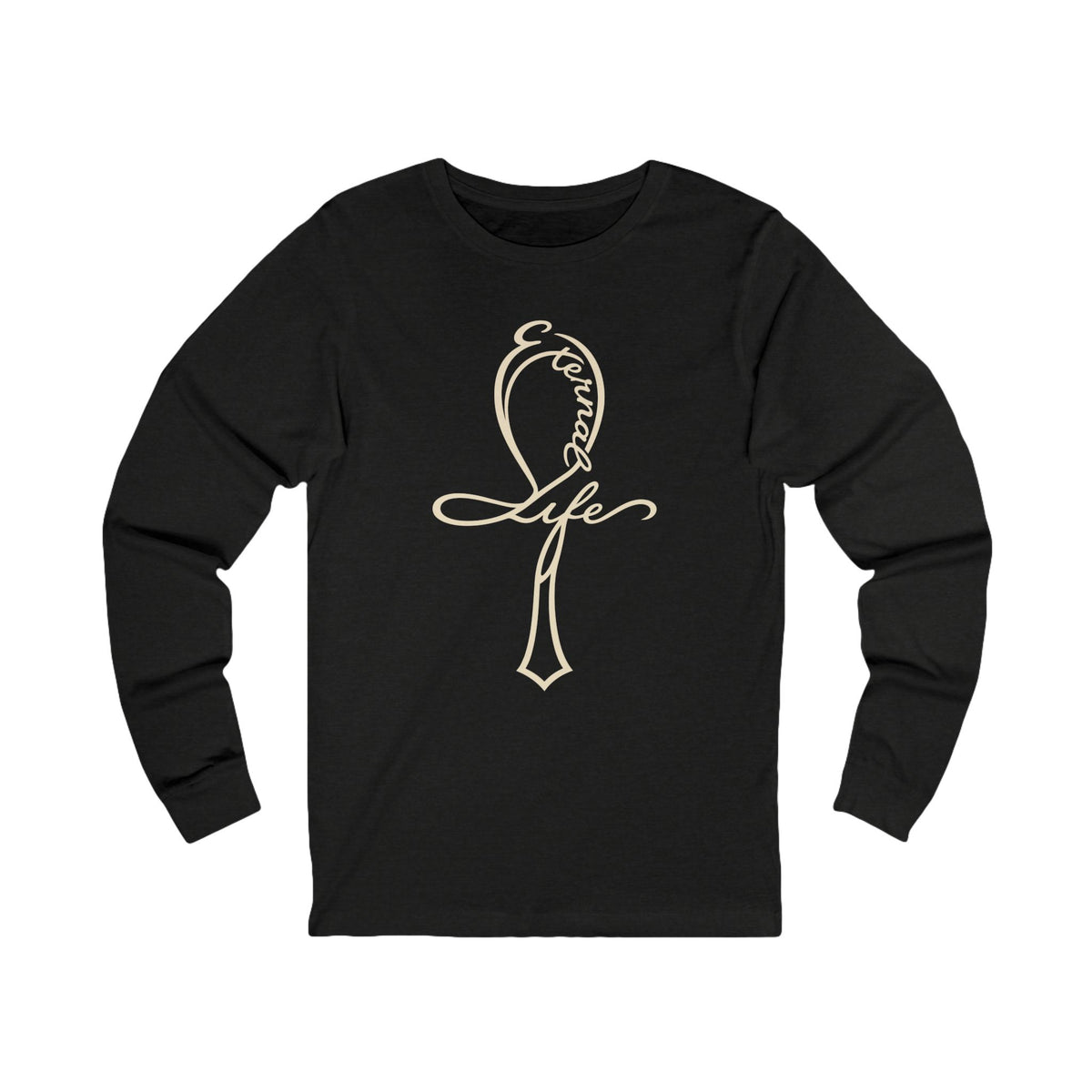 Eternal Life Ankh Sacred Symbols Long Sleeve Tee