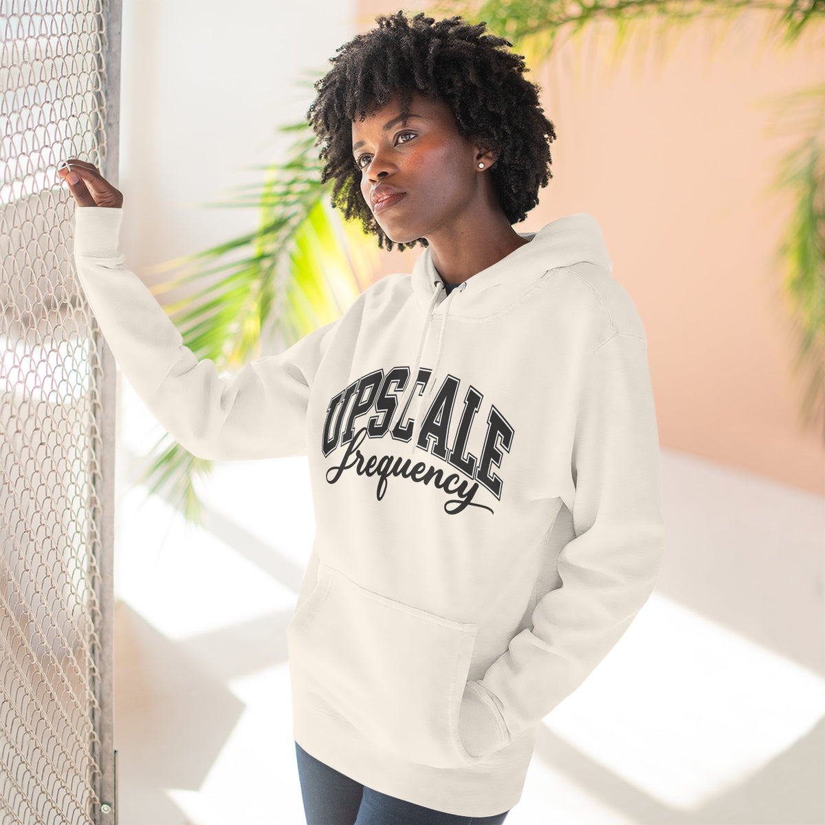 Upscale Frequency Graphic Fleece Hoodie
