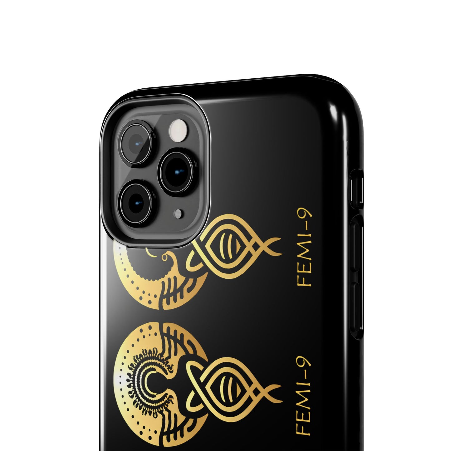 Phone Cases - Divine Femi-999 Design for a Touch of Class (black/gold)