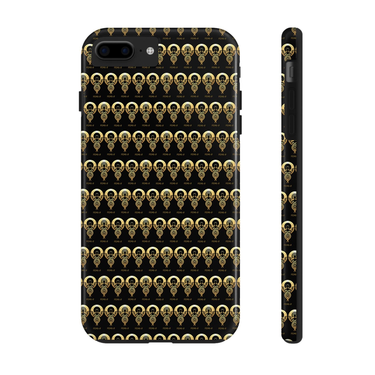 Phone Cases - Divine Femi-999 Design for a Touch of Class (black/gold)