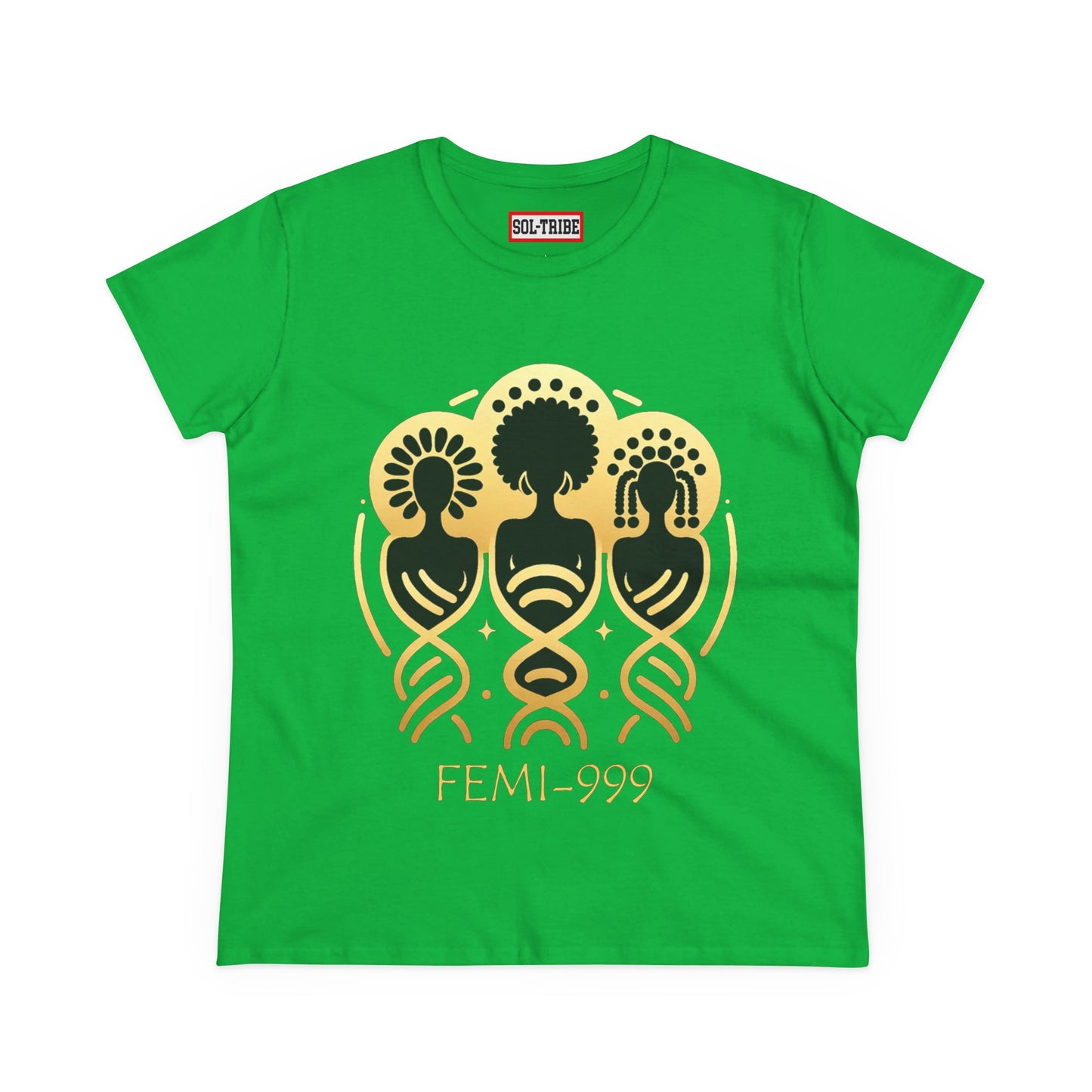 FEMI-9 Women's Graphic Tee - Empowering Design for Everyday Wear