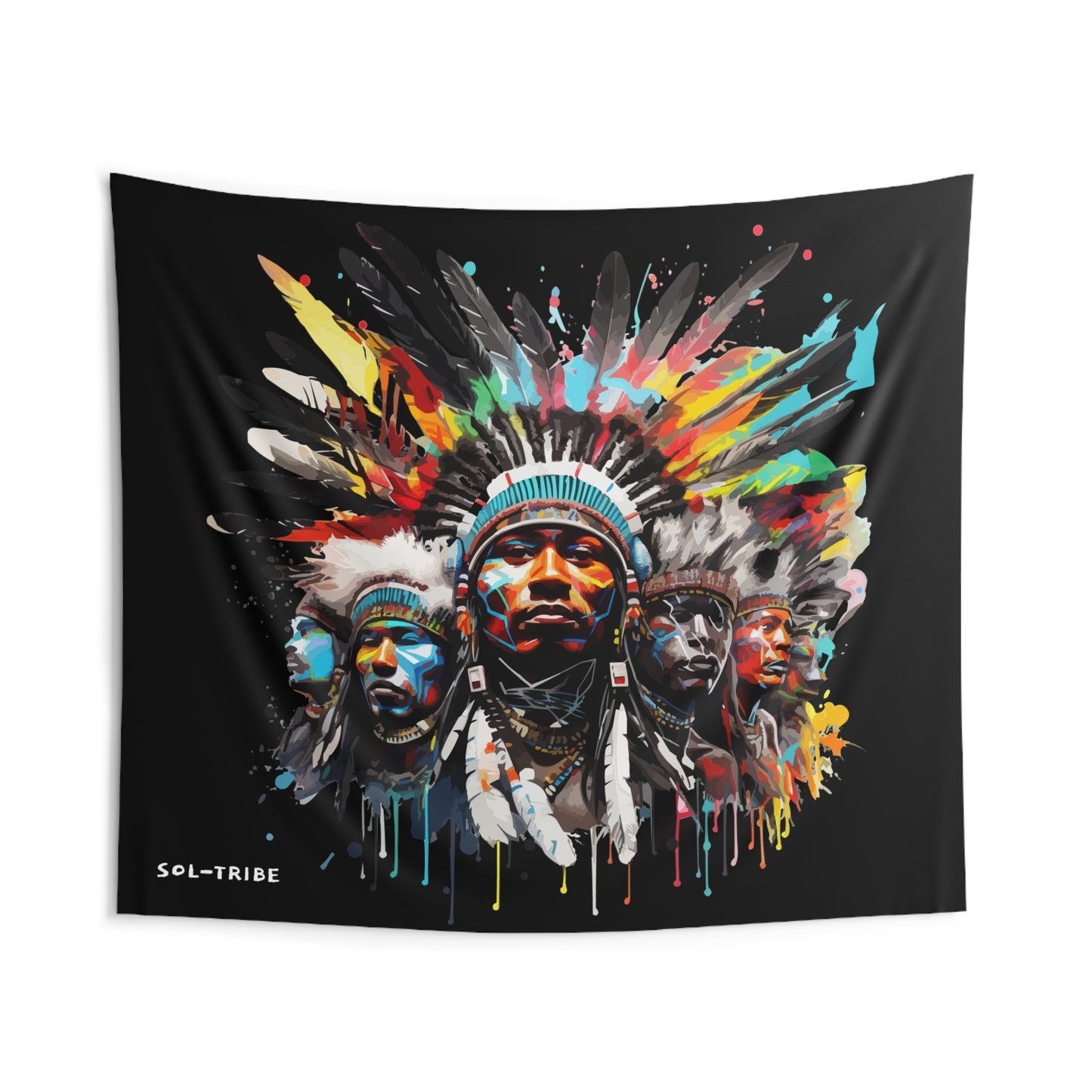 SOL-TRIBE CHEIF Wall Tapestries