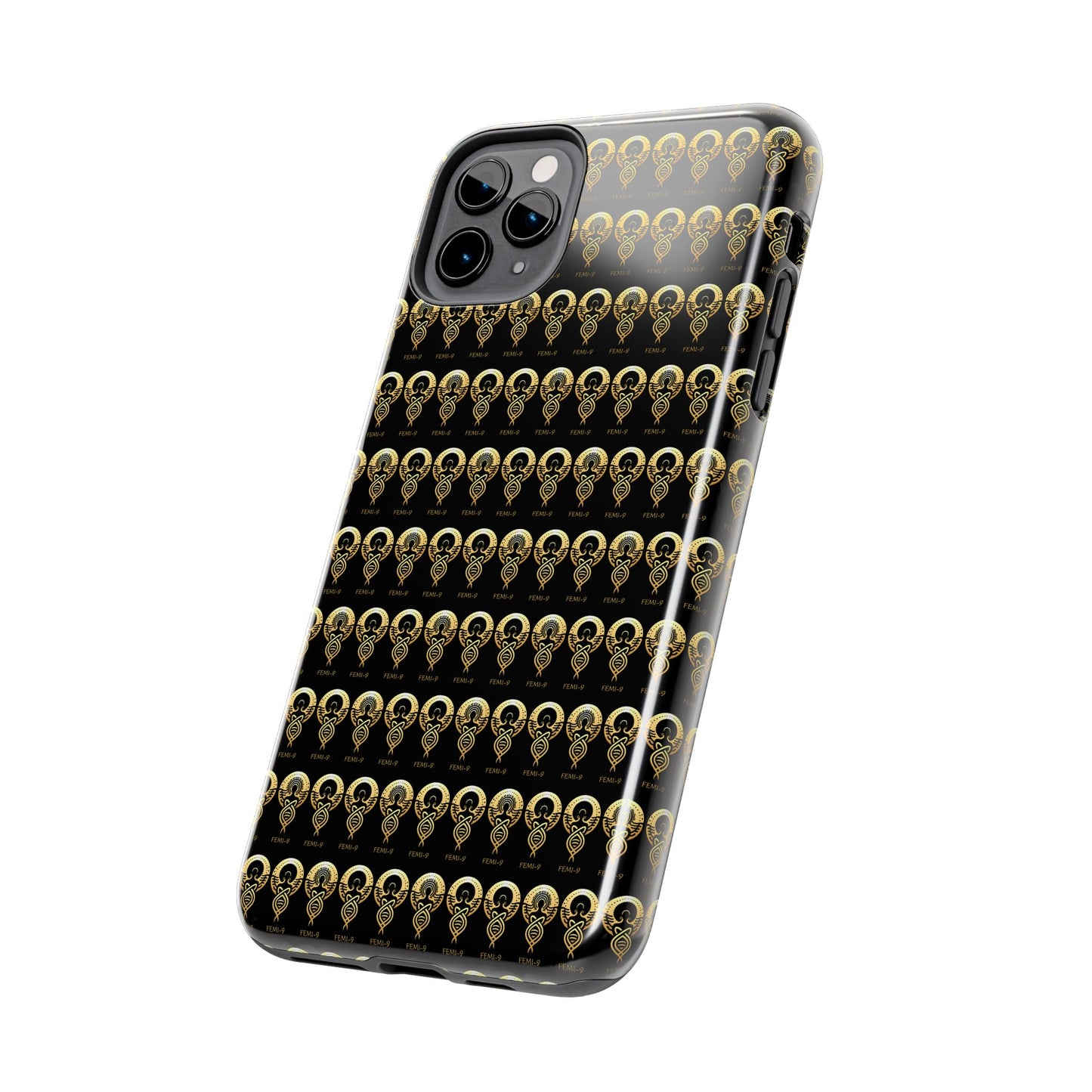 Phone Cases - Divine Femi-999 Design for a Touch of Class (black/gold)