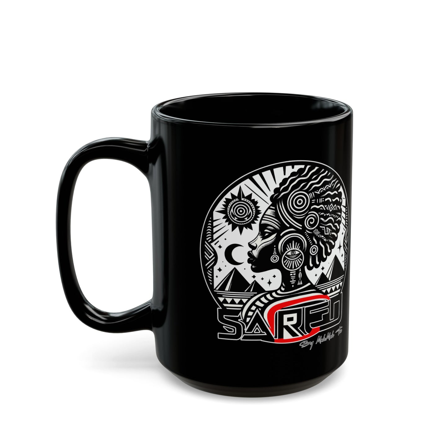 SACRED TEA Black Mug (11oz, 15oz)