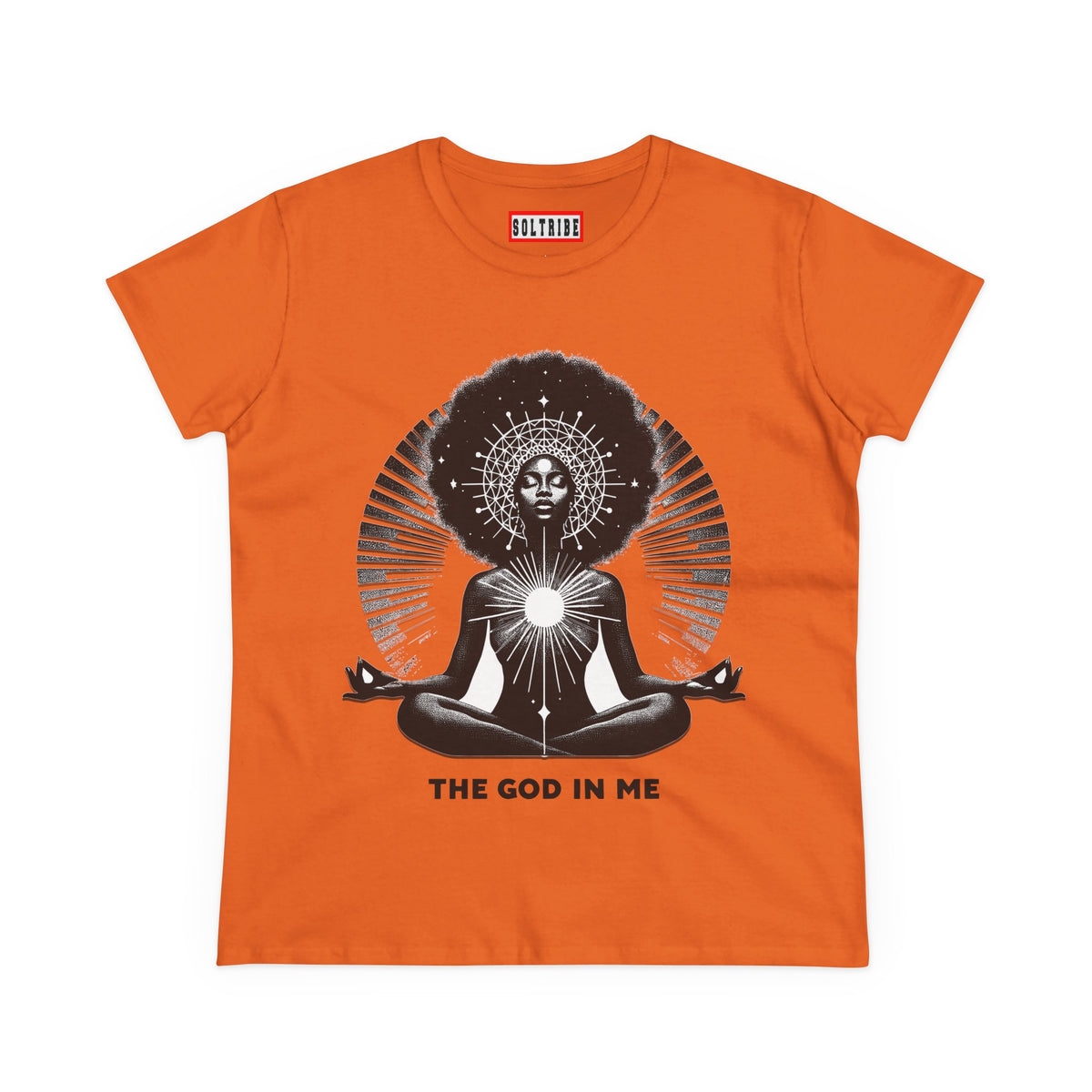 THE GOD IN ME Women's Midweight Cotton Tee