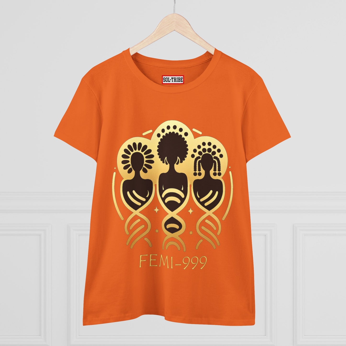 FEMI-9 Women's Graphic Tee - Empowering Design for Everyday Wear