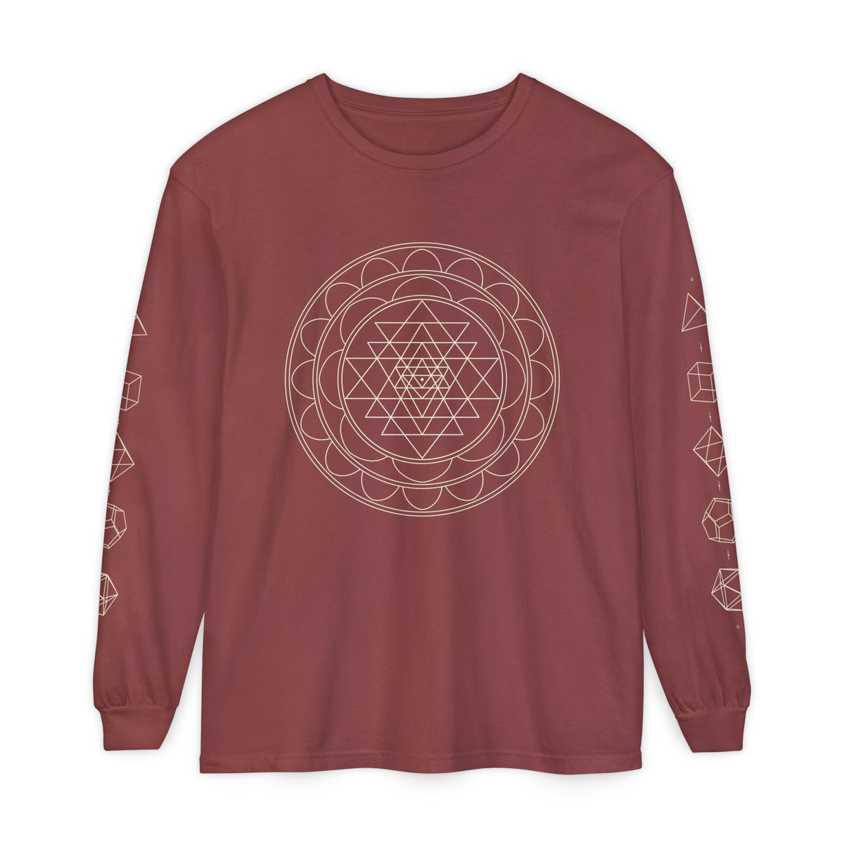 Sacred Geometry Sri Yantra Long Sleeve T-Shirt