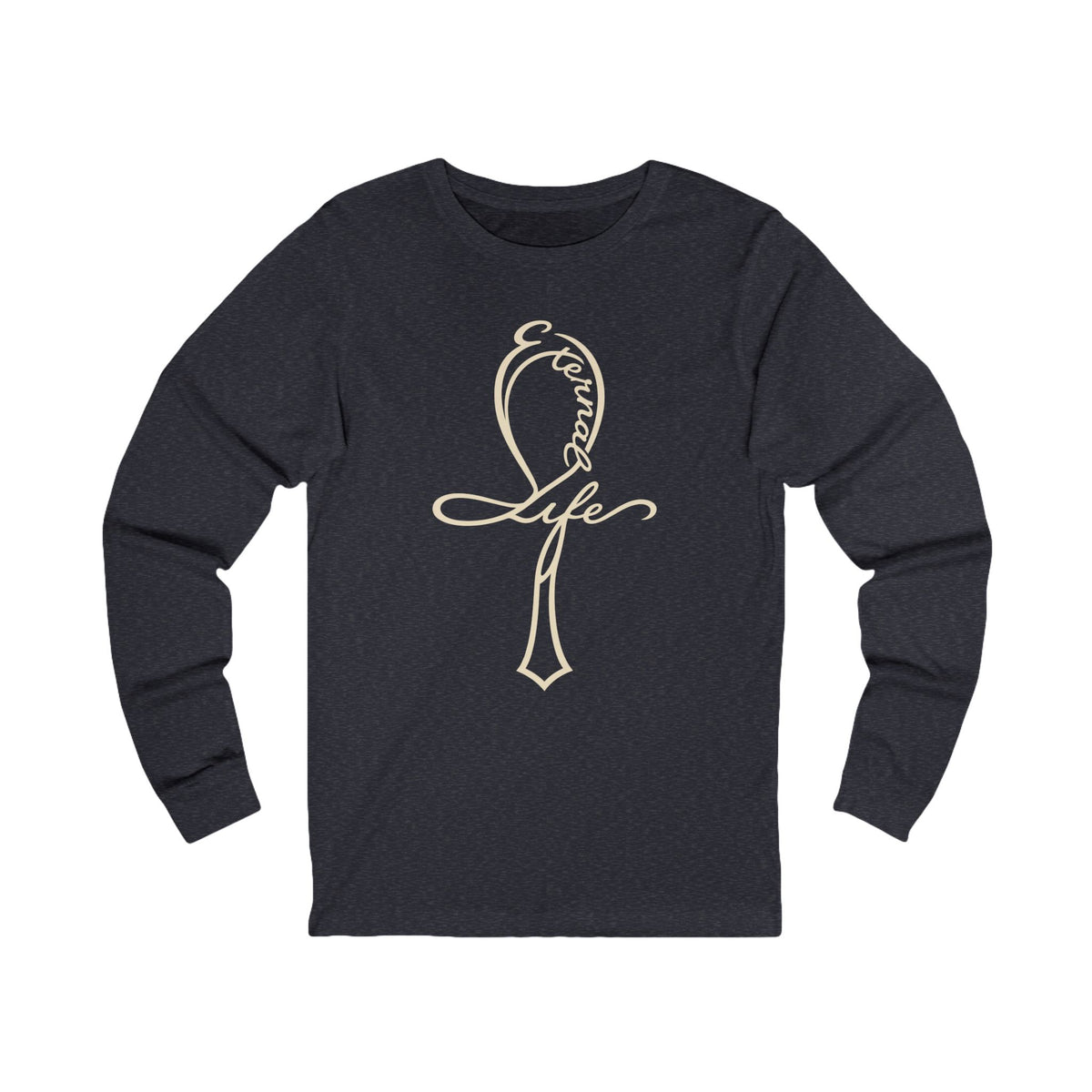 Eternal Life Ankh Sacred Symbols Long Sleeve Tee