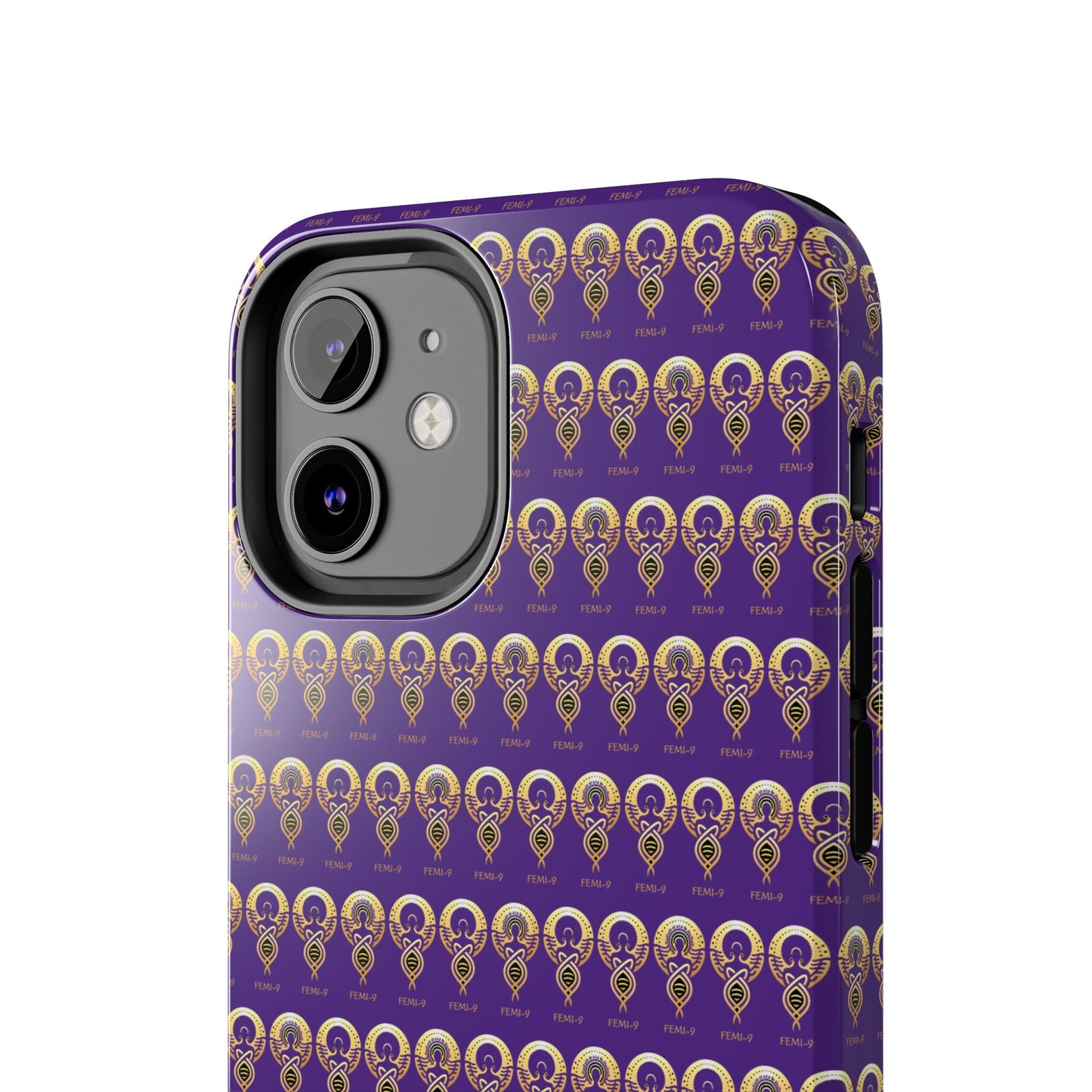 Phone Cases - Divine Femi-999 Design for a Touch of Class (PURPLE/GOLD)