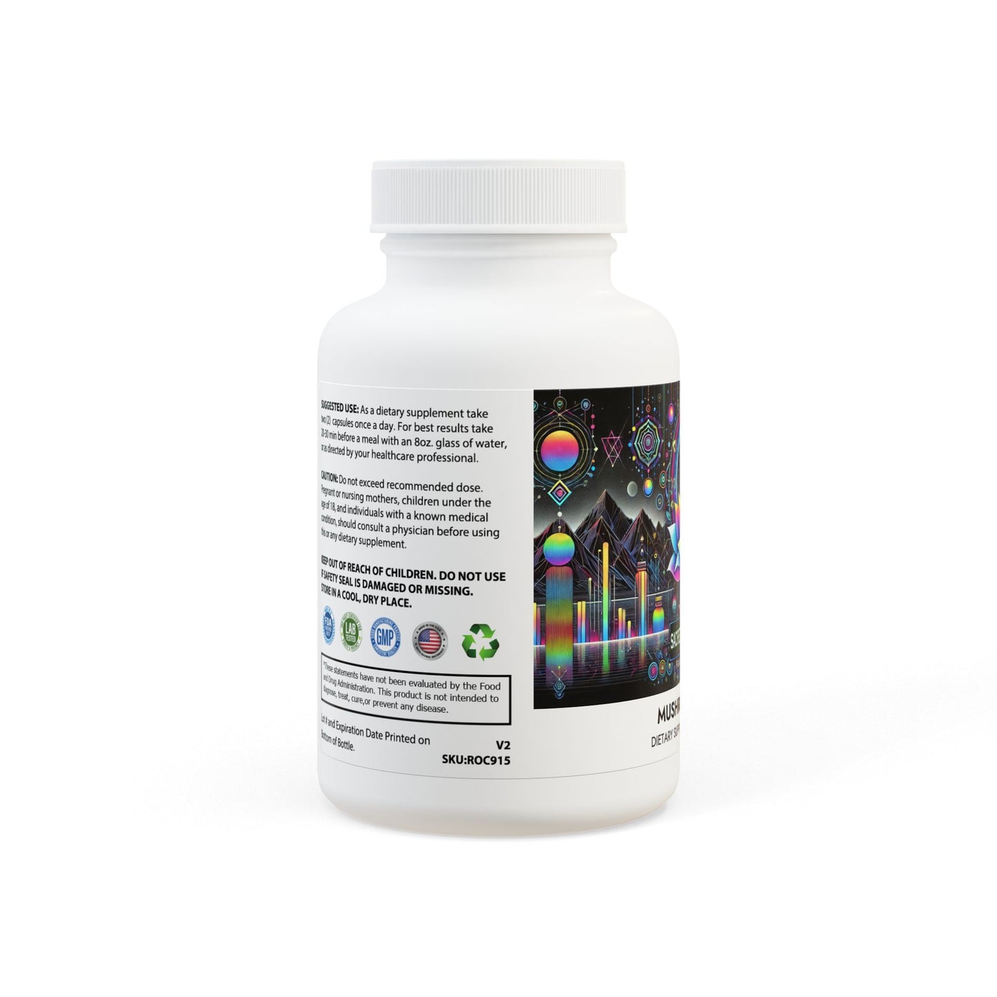 Sacred Mushroom Blend Supplement (60 Capsules)