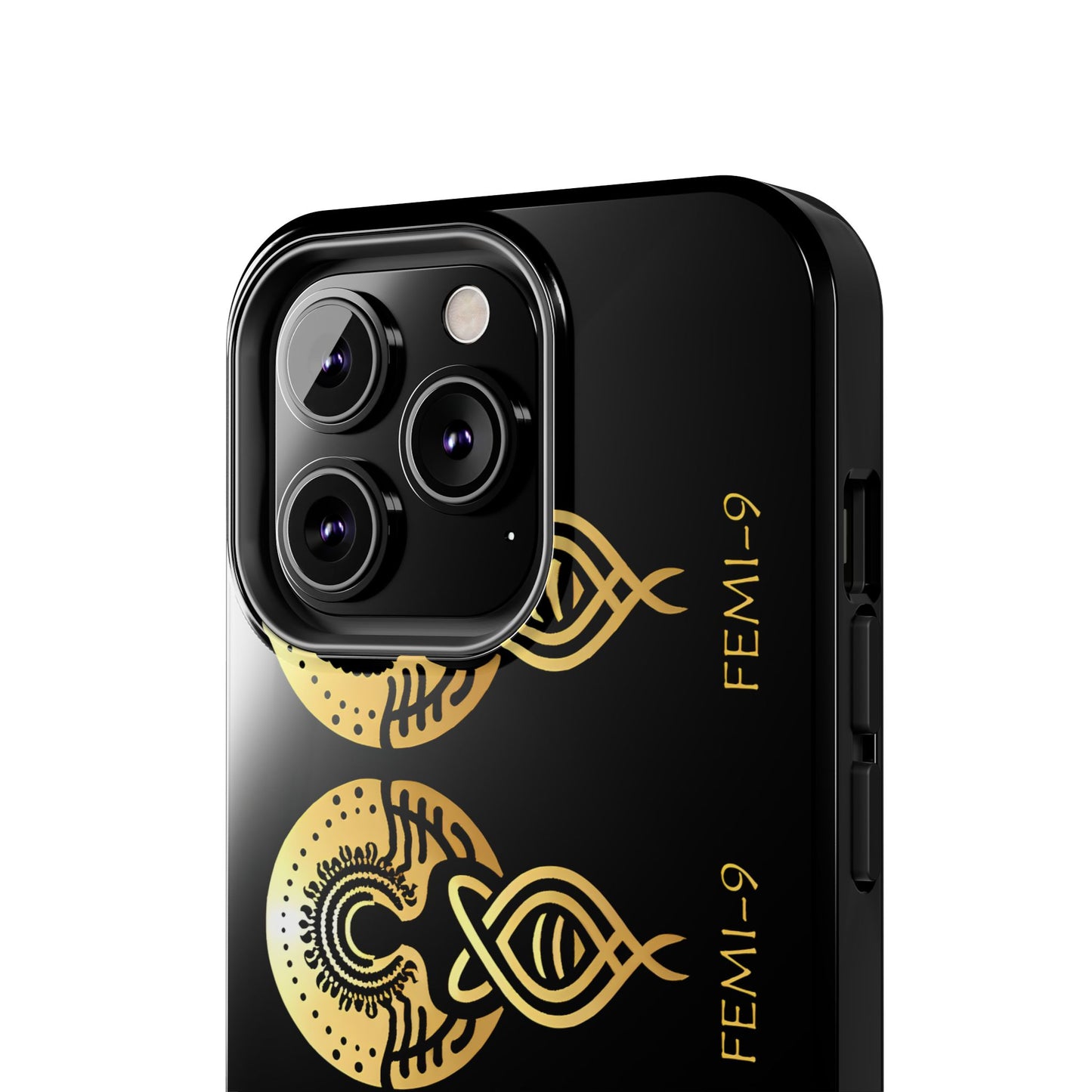 Phone Cases - Divine Femi-999 Design for a Touch of Class (black/gold)