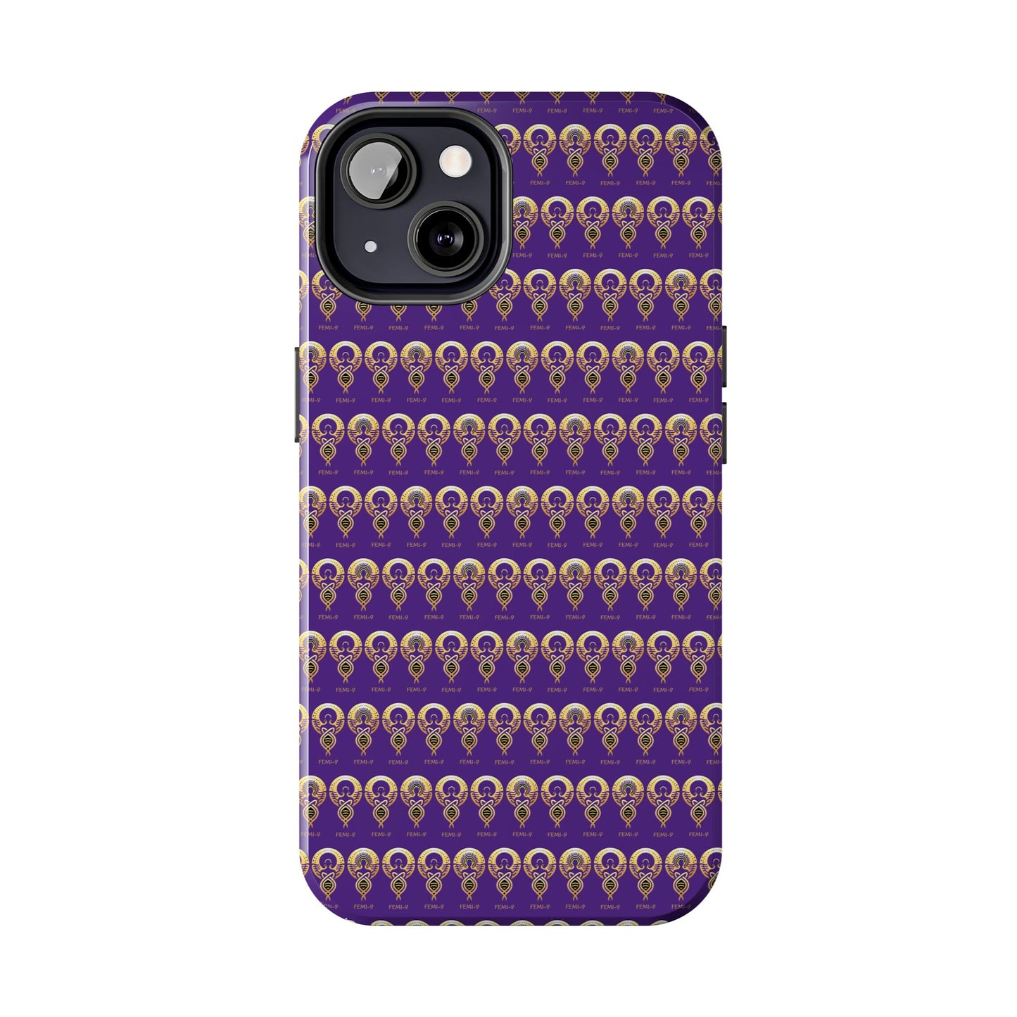 Phone Cases - Divine Femi-999 Design for a Touch of Class (PURPLE/GOLD)