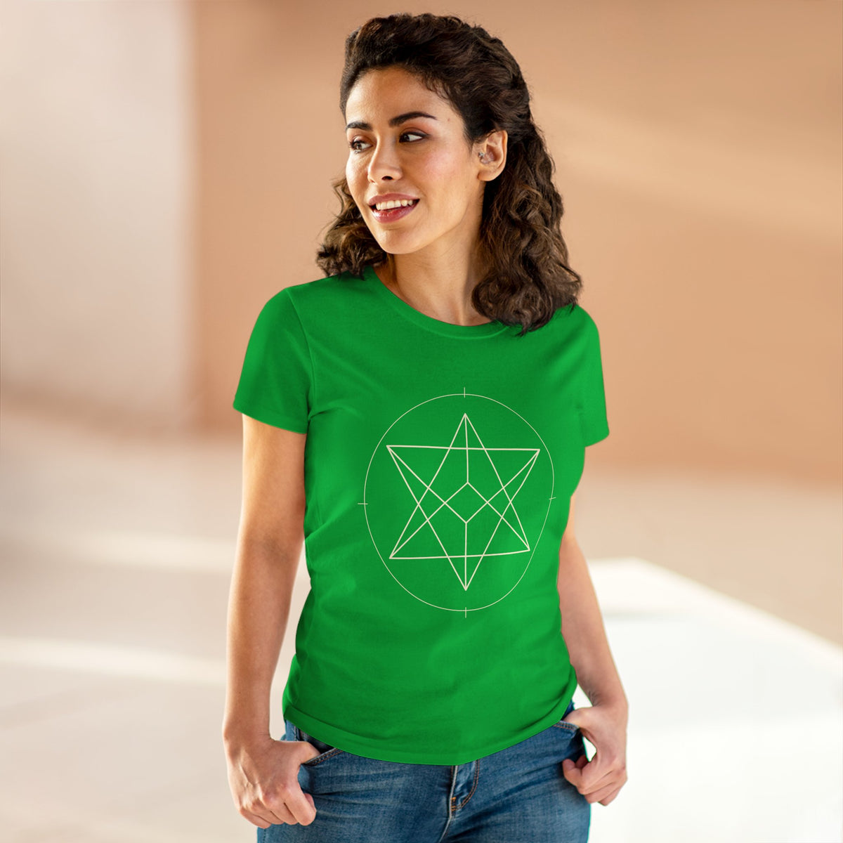 Women's Sacred Geometry Merkaba T-Shirt