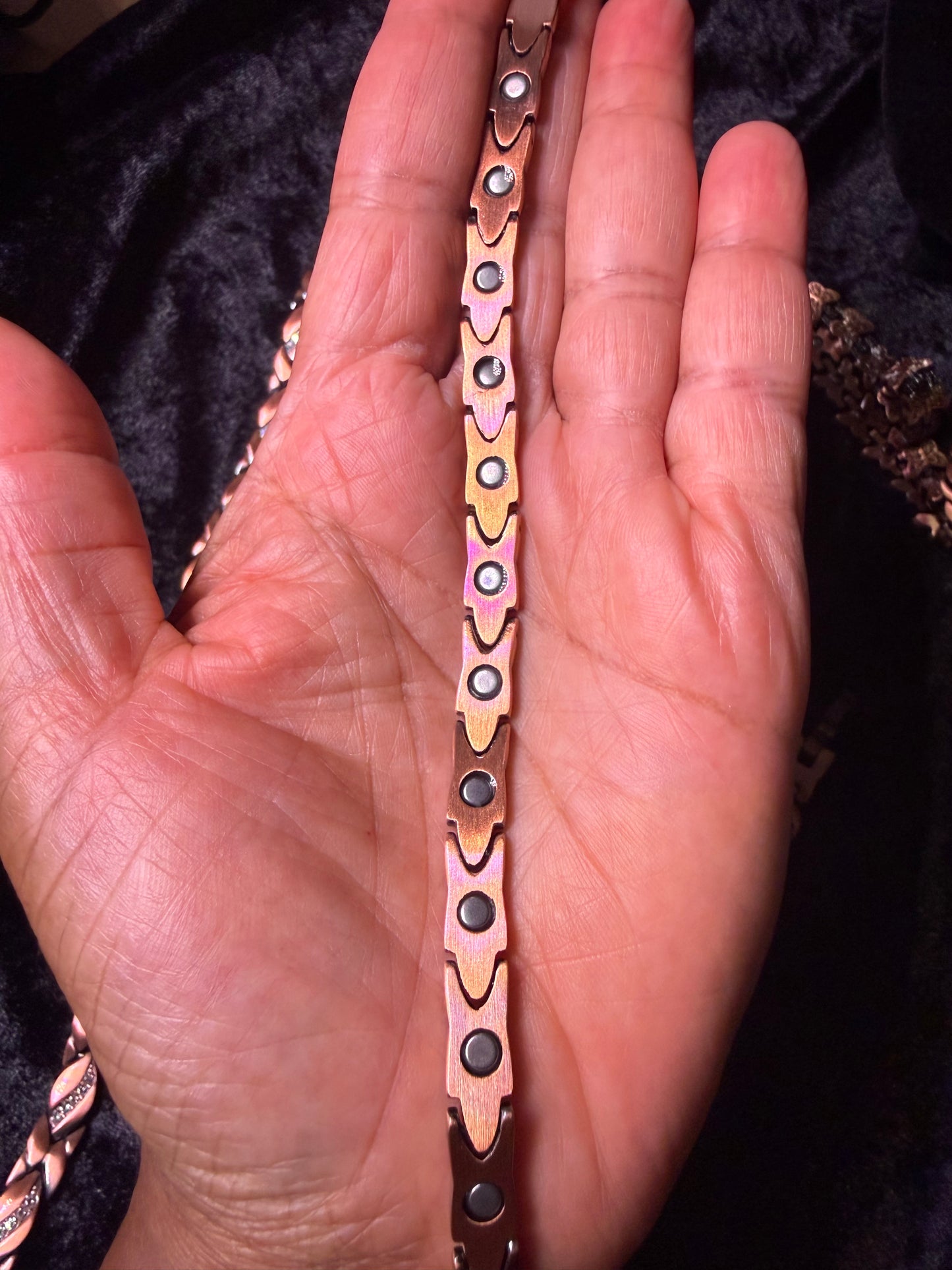 The Sacred Flame Red Copper Magnetic Necklace — 22 Inch