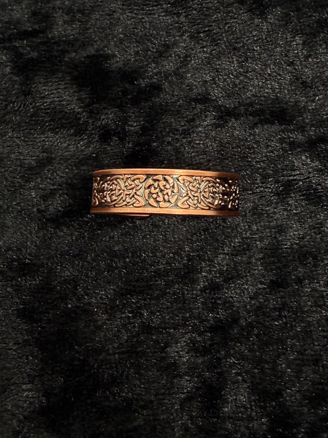 Sacred Bloom Pure Copper Adjustable Magnetic Ring